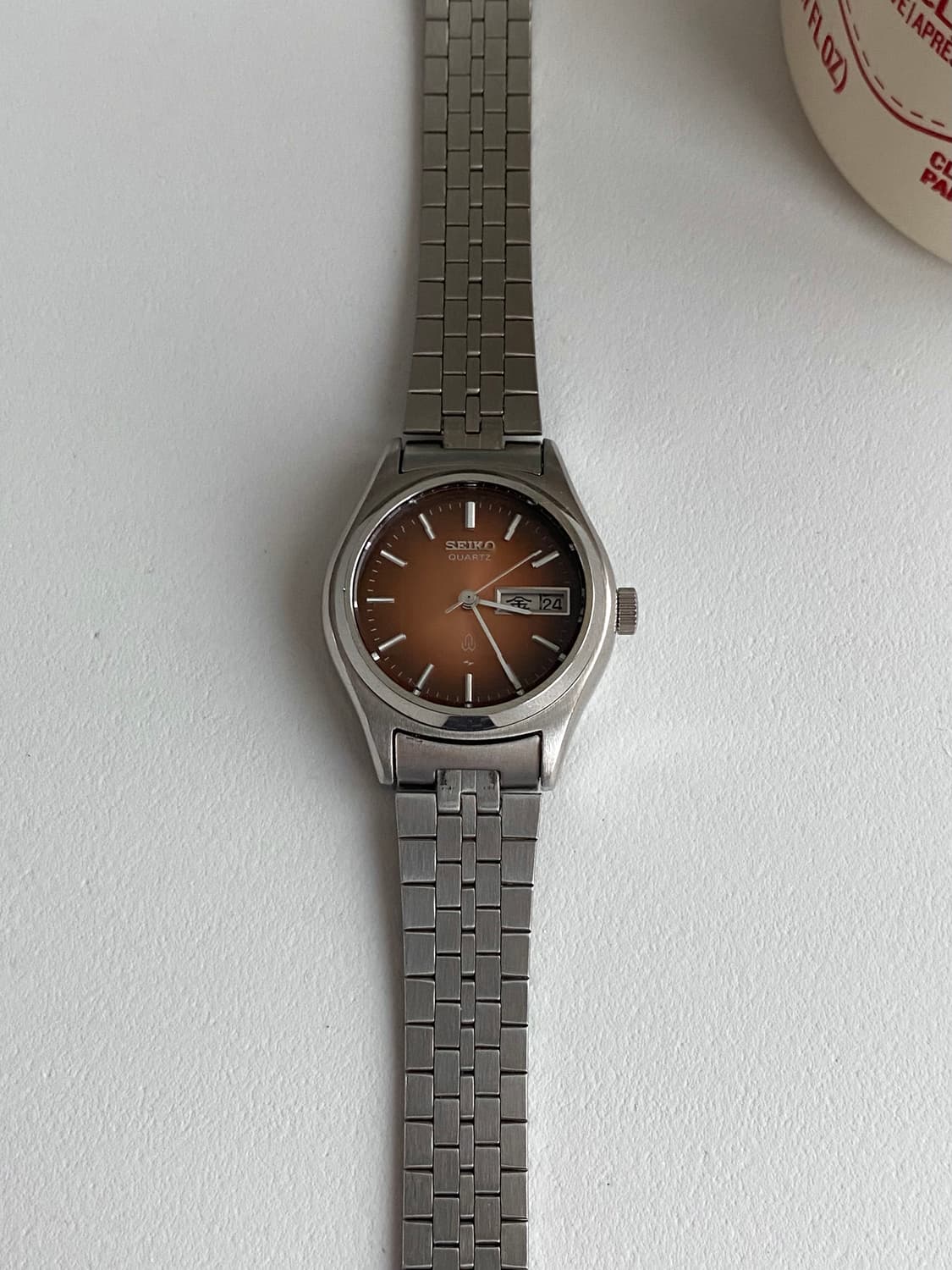 Seiko 세이코 브라운 그라데이션 데이데이트 쿼츠 상품이미지3