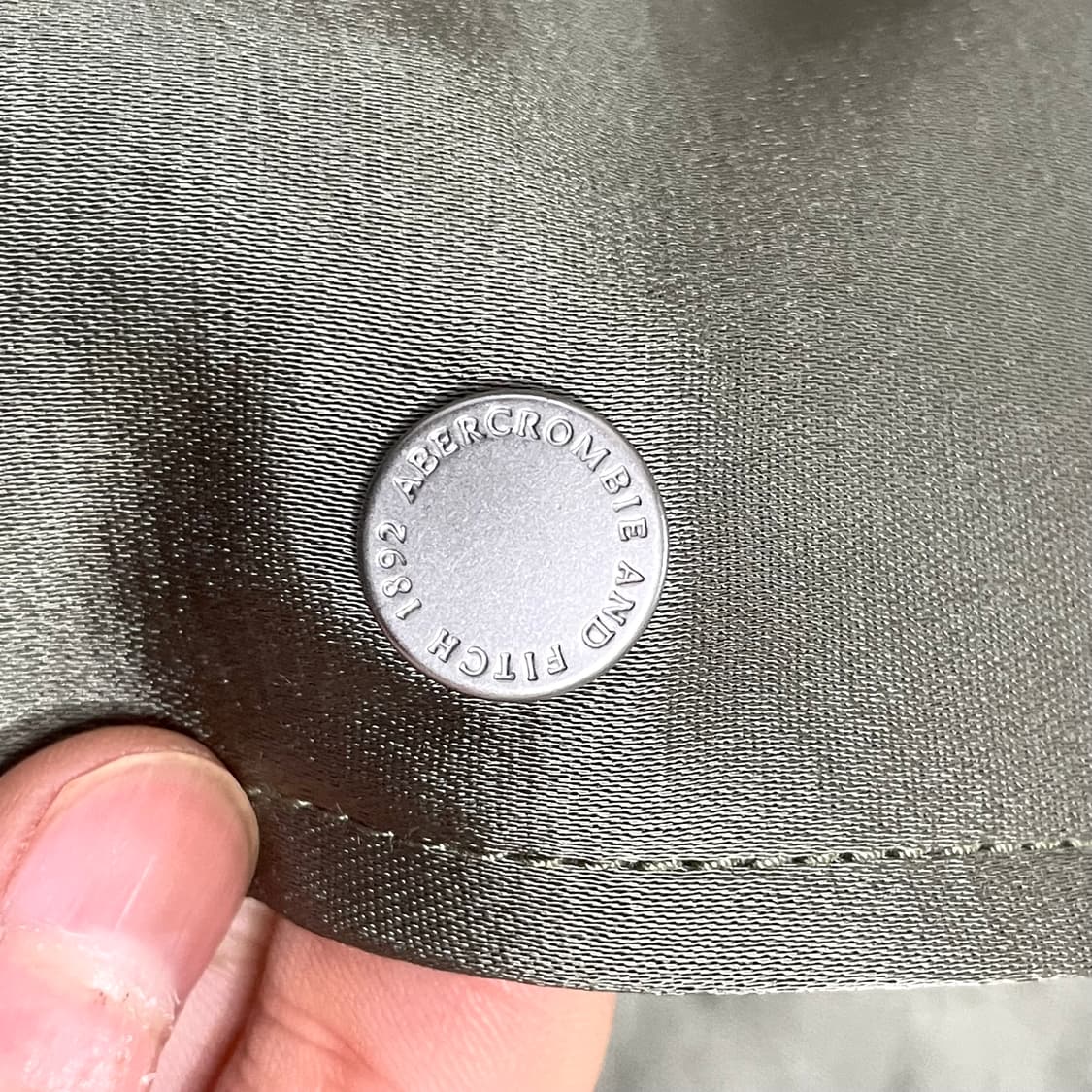 아베크롬비 카키 새틴 봄버자켓 블루종 여성M  상품이미지5