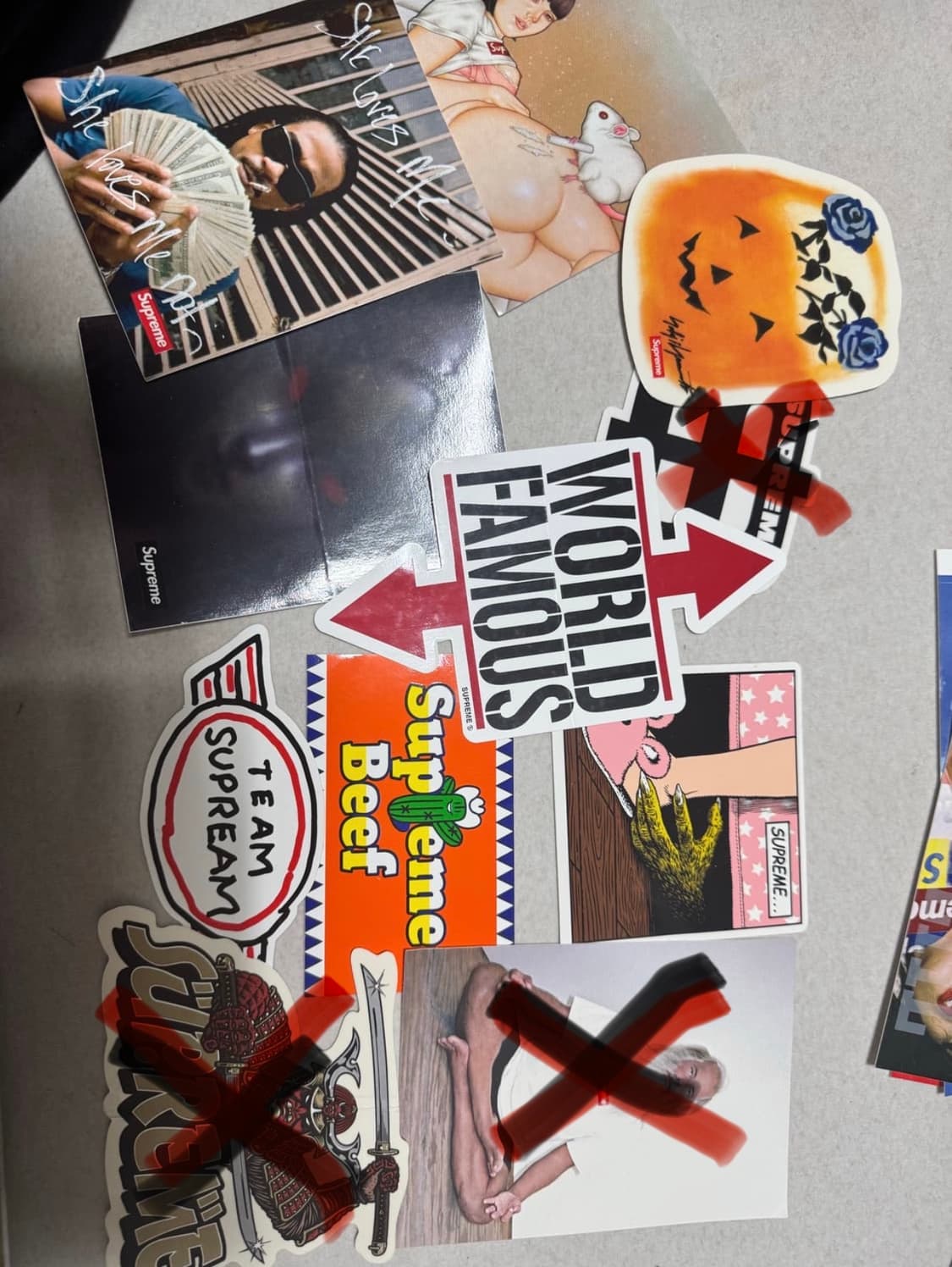 슈프림 및 기타 스티커 상품이미지5