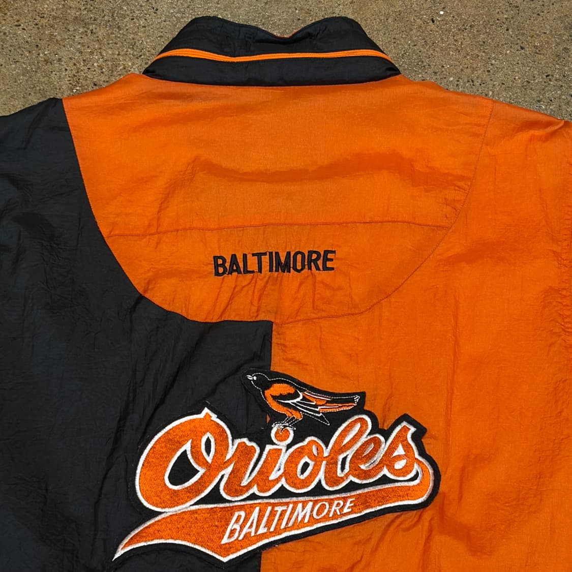 레어 90s 미국 빈티지 제뉴언머천다이즈 MLB 볼티모어 바람막이 상품이미지8