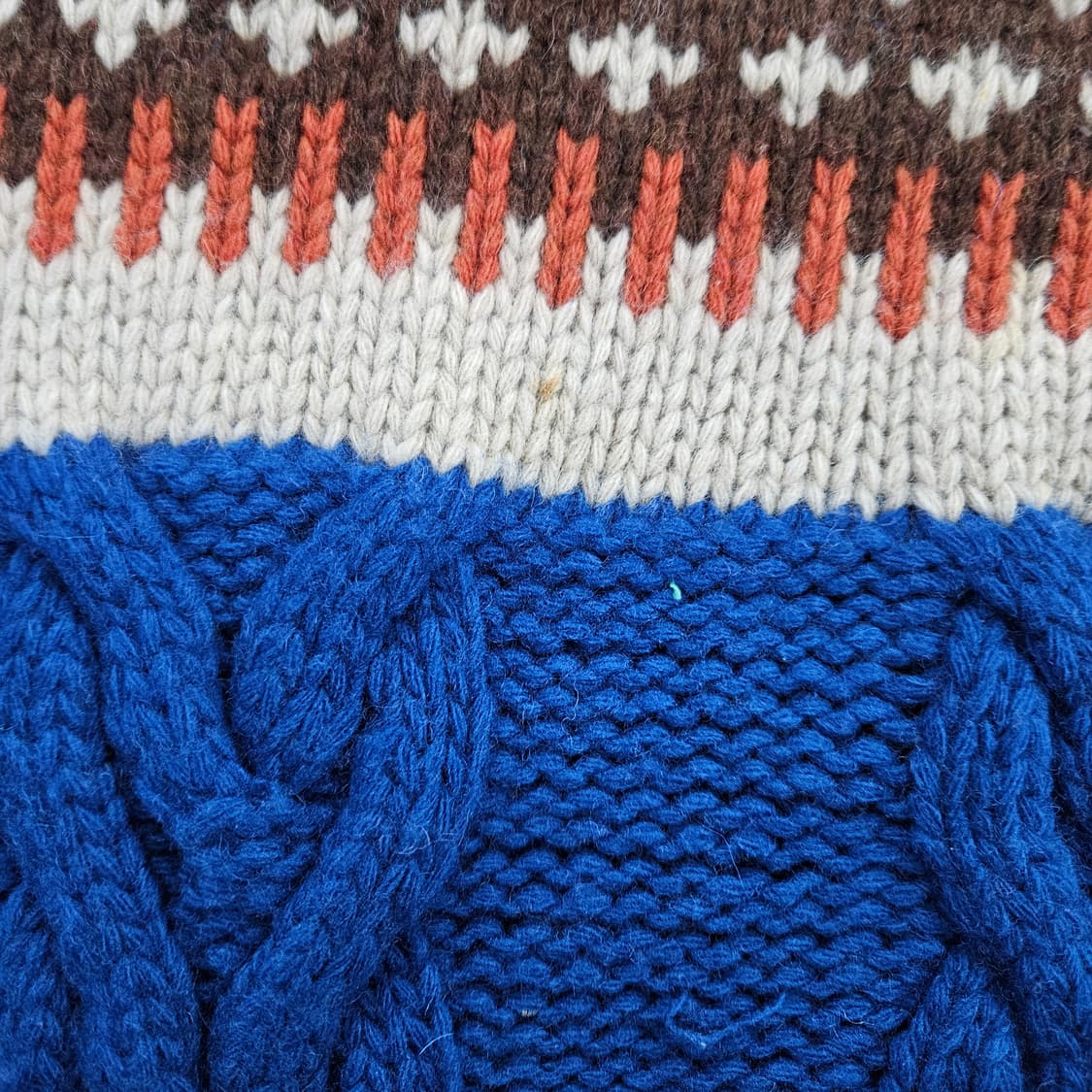 [L] 후아유 노르딕 패턴 꽈배기 터틀넥 니트 스웨터 0116Y1 상품이미지6