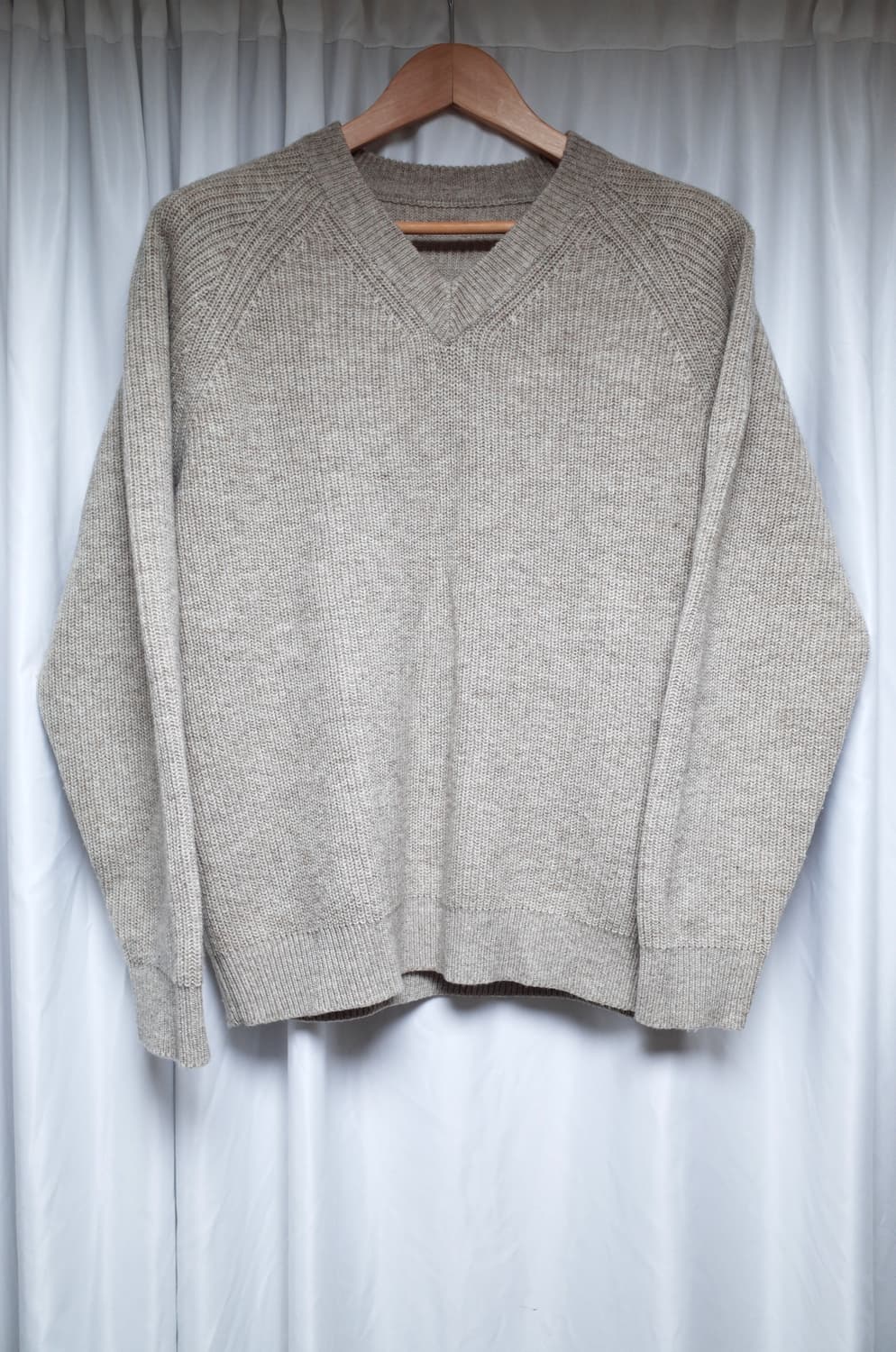 무인양품 울 V넥 니트 상품이미지2