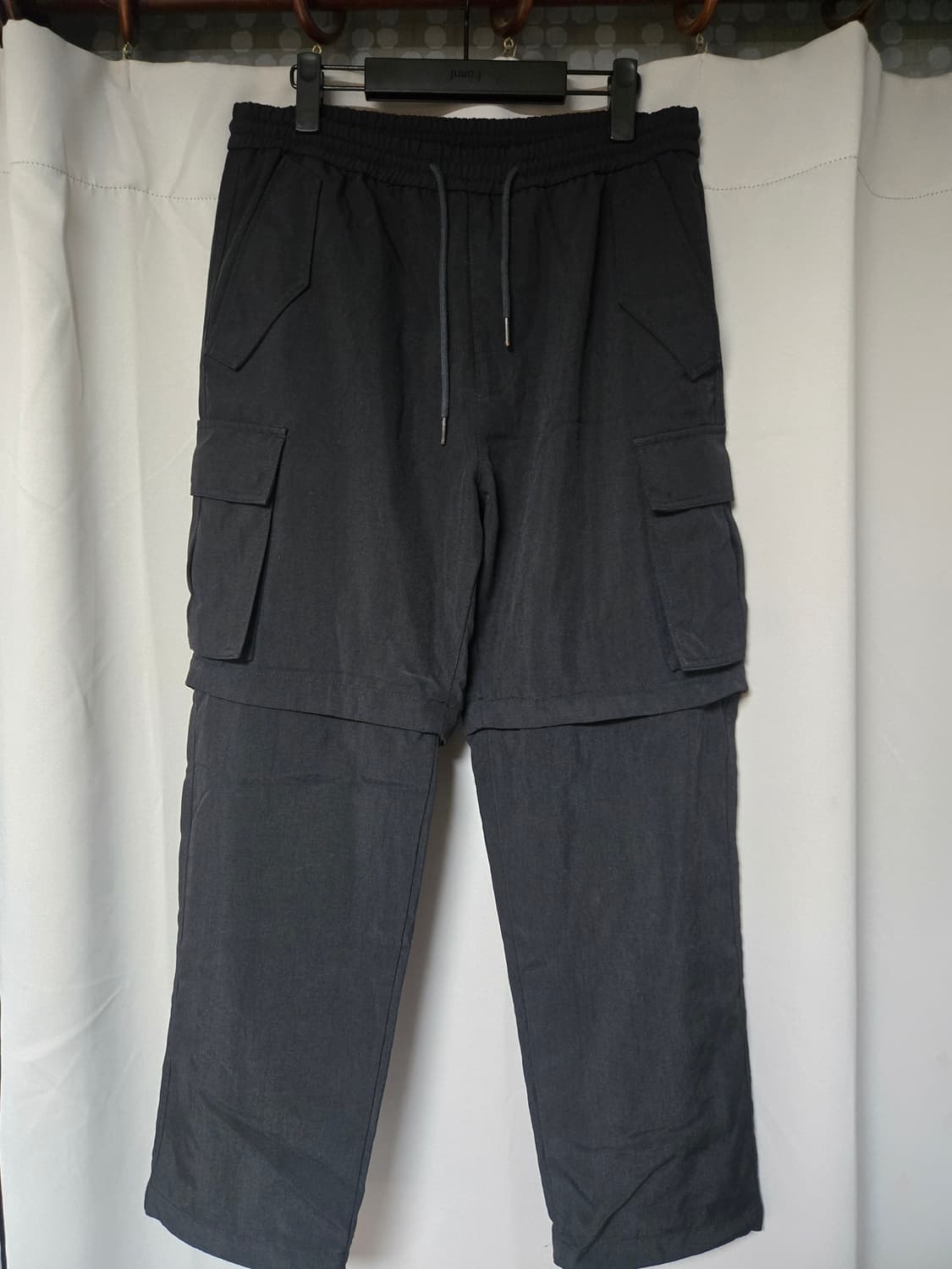 1회착용 / 준지(Juun.J) 코듀라 나일론 디테처블 와이드 카고 /  상품이미지1