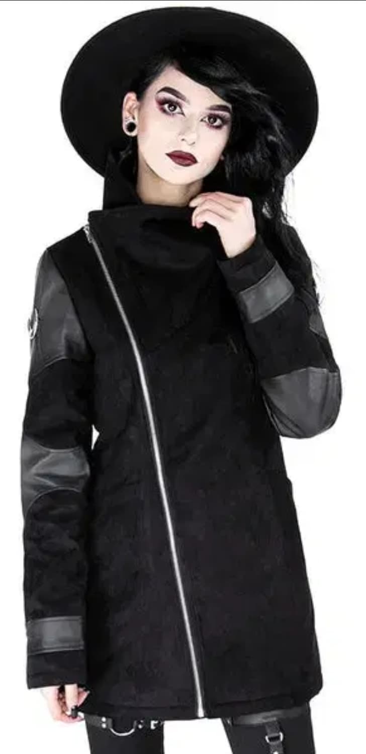 고스펑크 하이넥 코트 상품이미지2