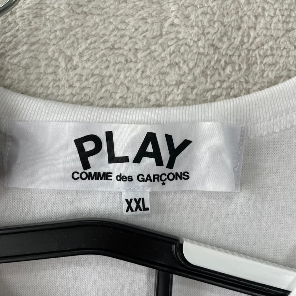 XXL 꼼데가르송 신형 더블하트 반팔티 상품이미지4