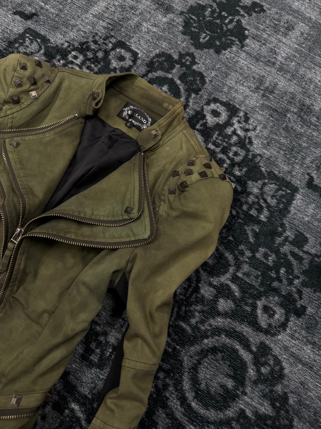 Shalang poisonous green stud rider jacke 상품이미지4