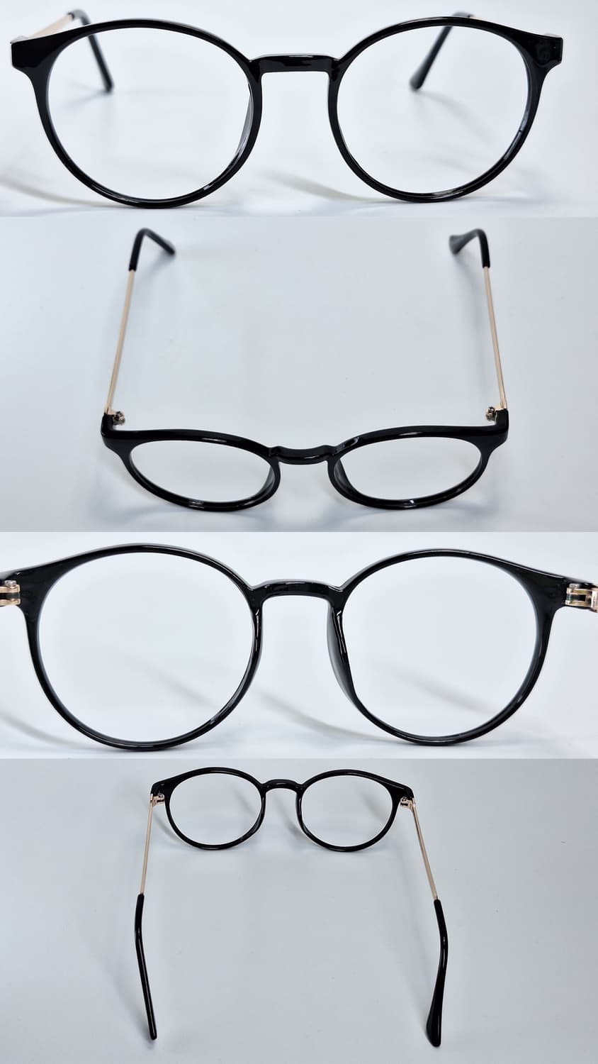 일본 수입 3coins BPC-2124 블랙 골드 보스턴 안경테 패션 상품이미지3