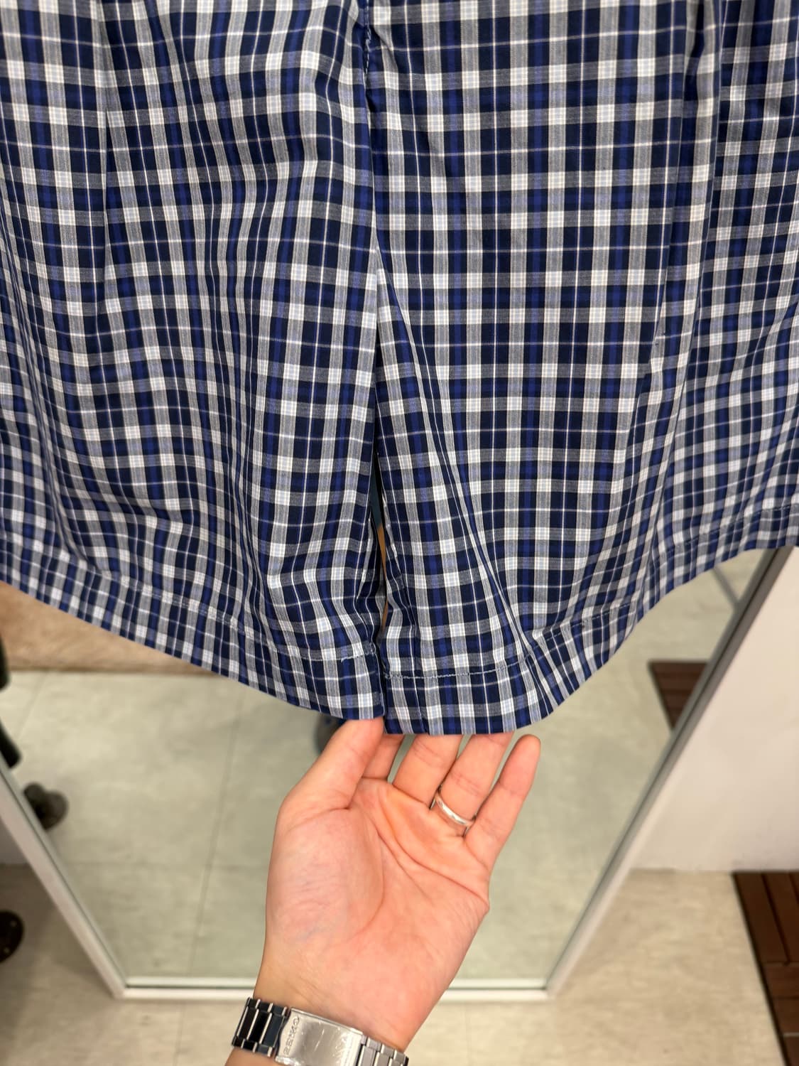 00s Polo RL 폴로 랄프로렌 투 턱 체크 하프 팬츠 (34) 상품이미지4