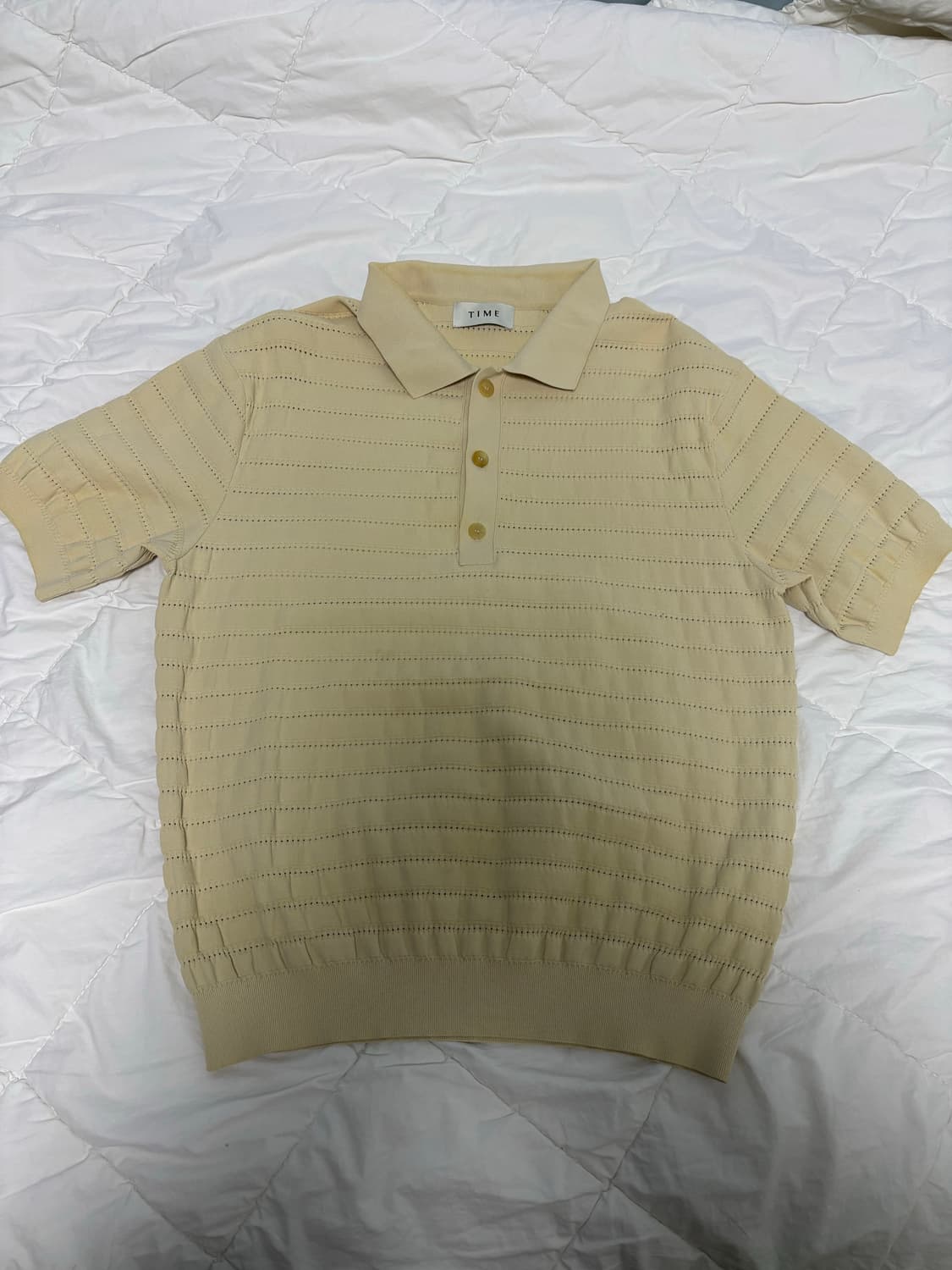 [95] 타임옴므 반팔 니트 상품이미지1