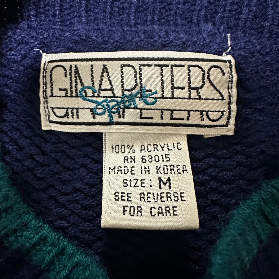 VINTAGE acrylic 100% knit sweater 상품이미지5