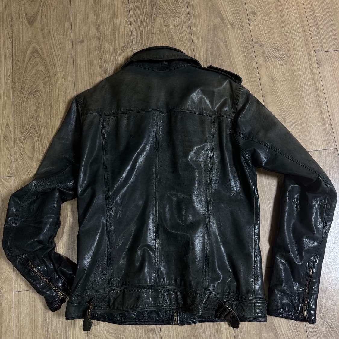 슈퍼드라이 리얼 가죽 자켓 XL 상품이미지2