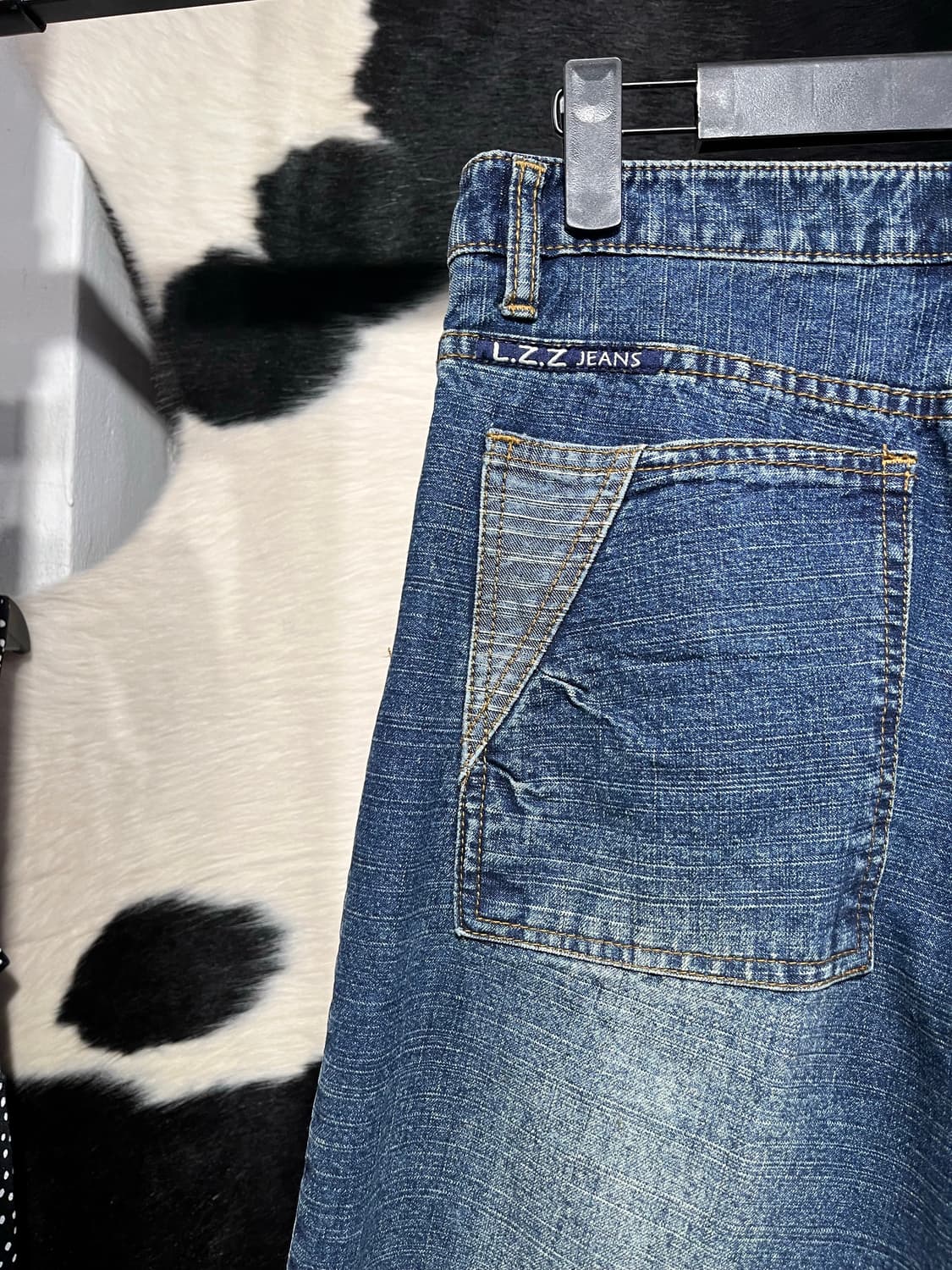 리우지준 ABC 자수 부츠컷 팬츠 상품이미지8