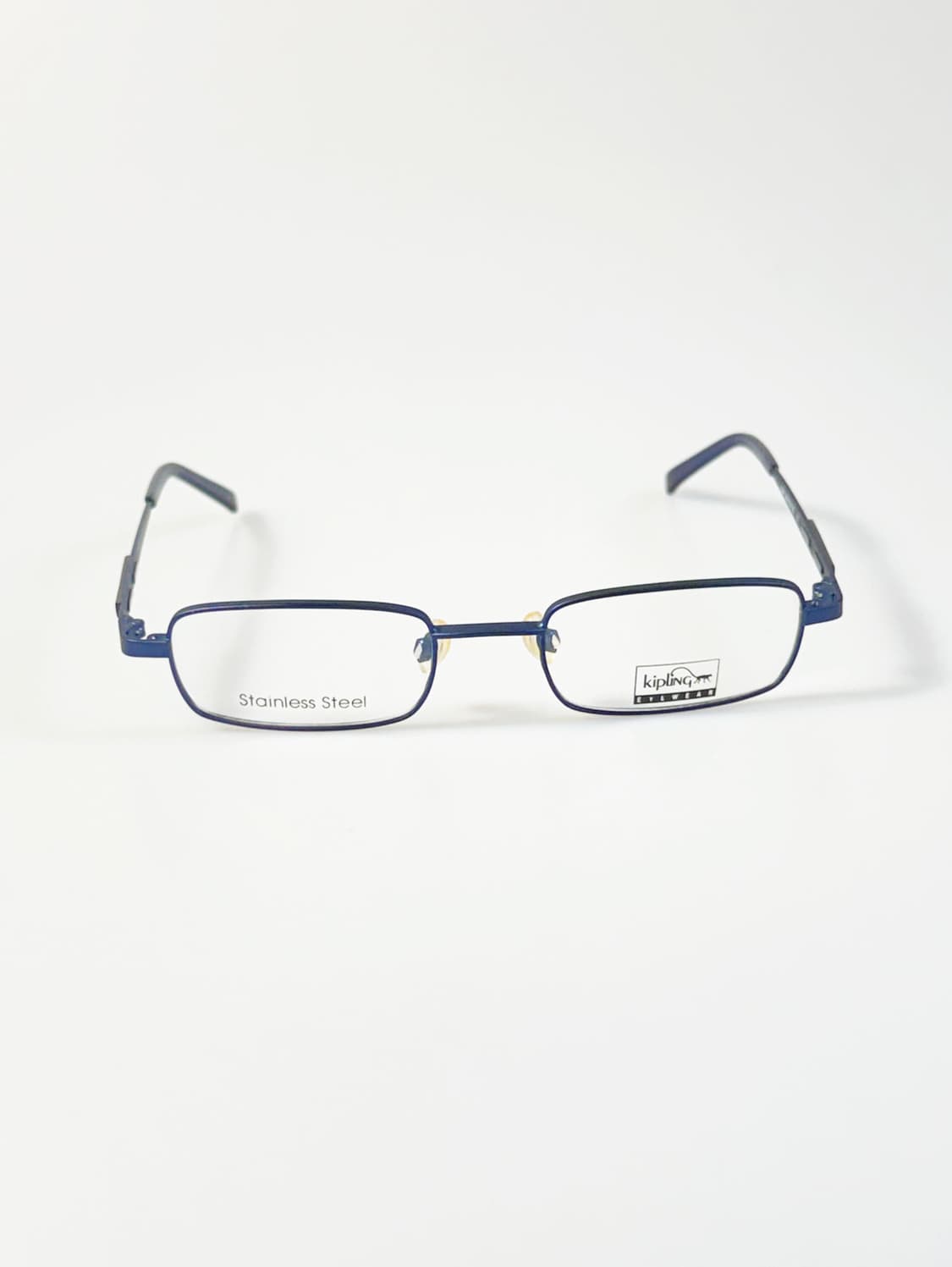 KIPLING 슬림 스퀘어 블루 메탈 프레임 빈티지 안경 상품이미지2