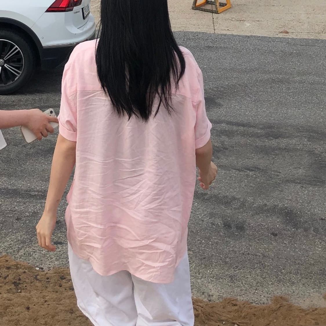시엔느 린넨 셔츠 핑크 상품이미지3