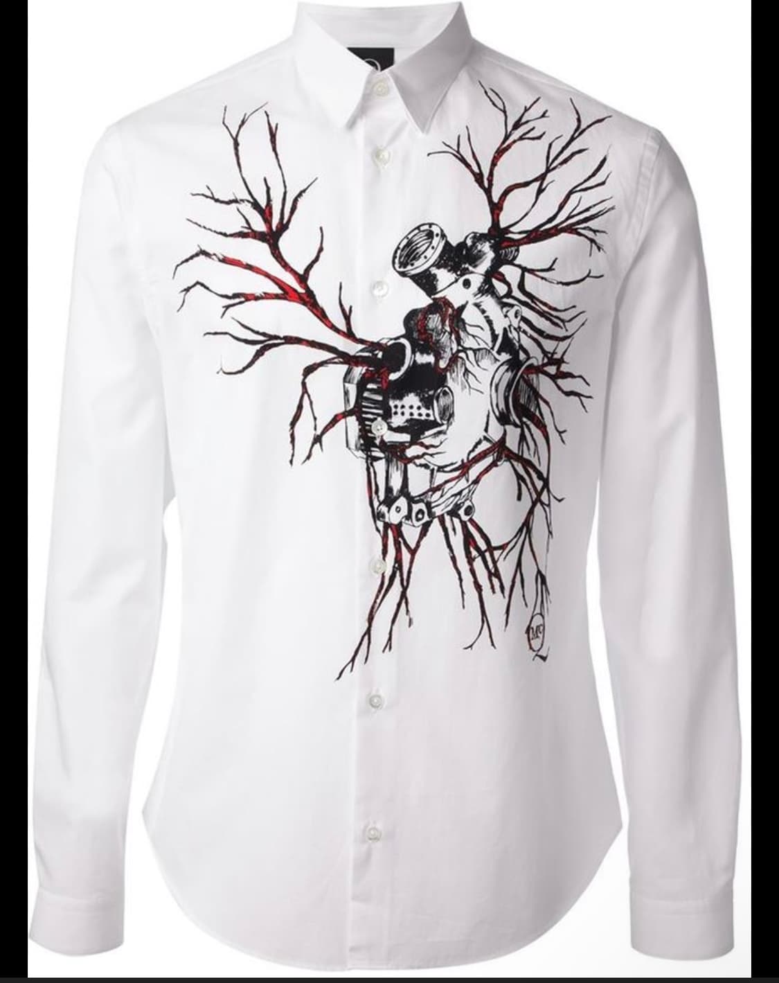 알렉산더 맥퀸 14fw 하트프린트 셔츠 상품이미지1