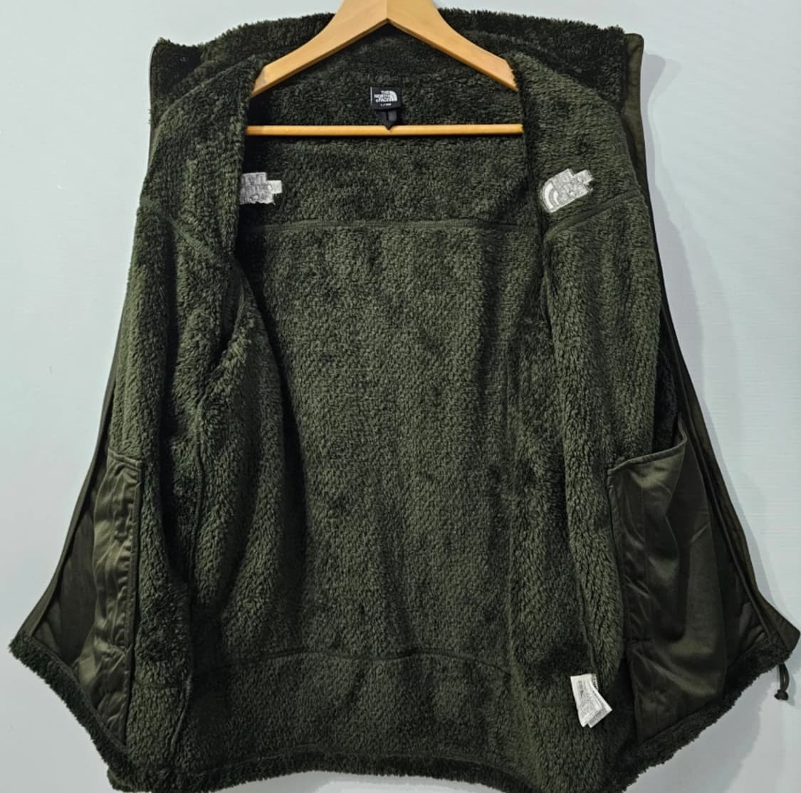 노스페이스 컴피 플리스 자켓 L 100 카키 상품이미지3