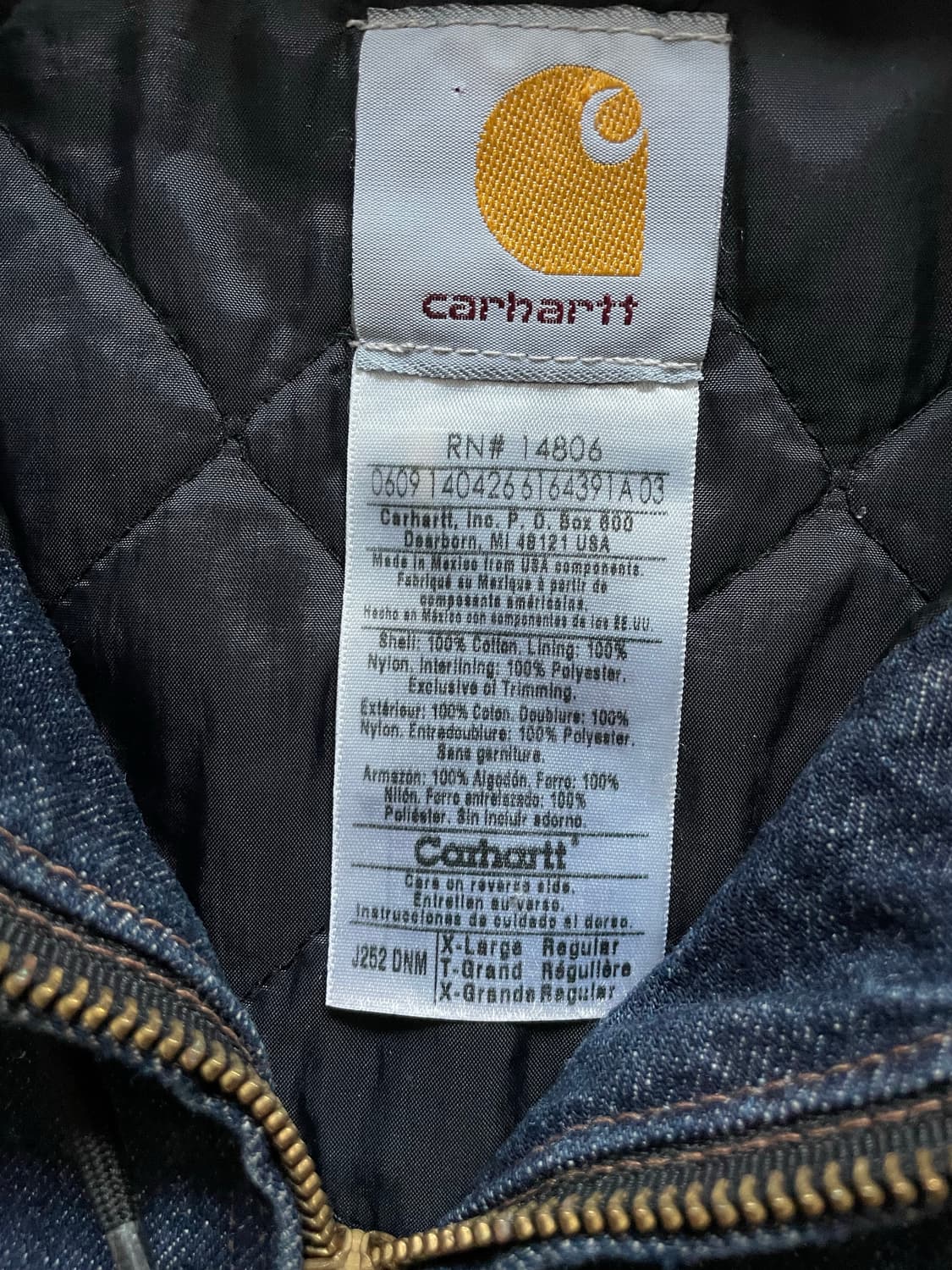 칼하트 데님 액티브 자켓 빈티지 carhartt 상품이미지4
