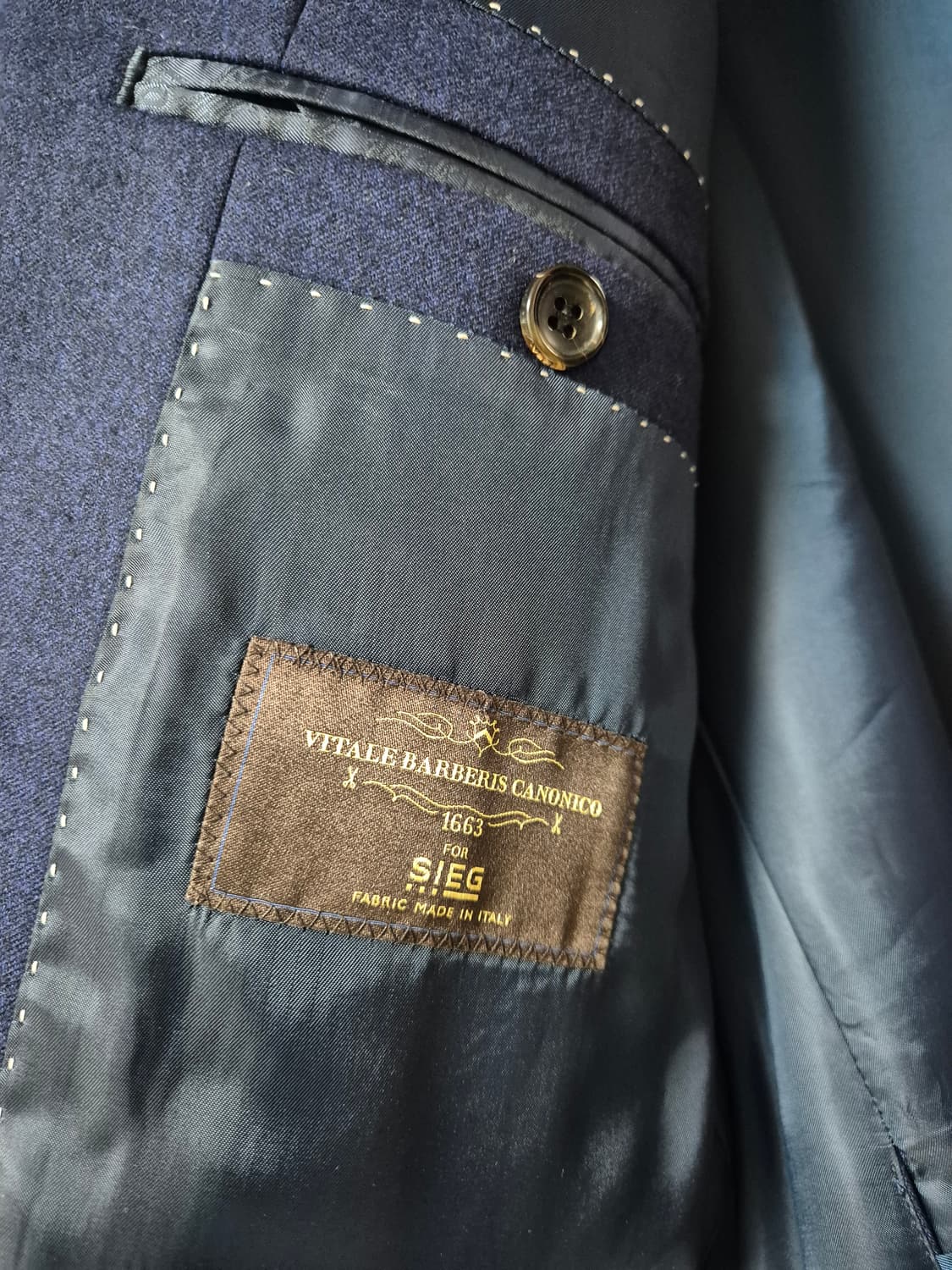 (새제품) 반하트/이태리 까노니꼬 플란넬 울수트 블레이져 자켓 110 상품이미지5