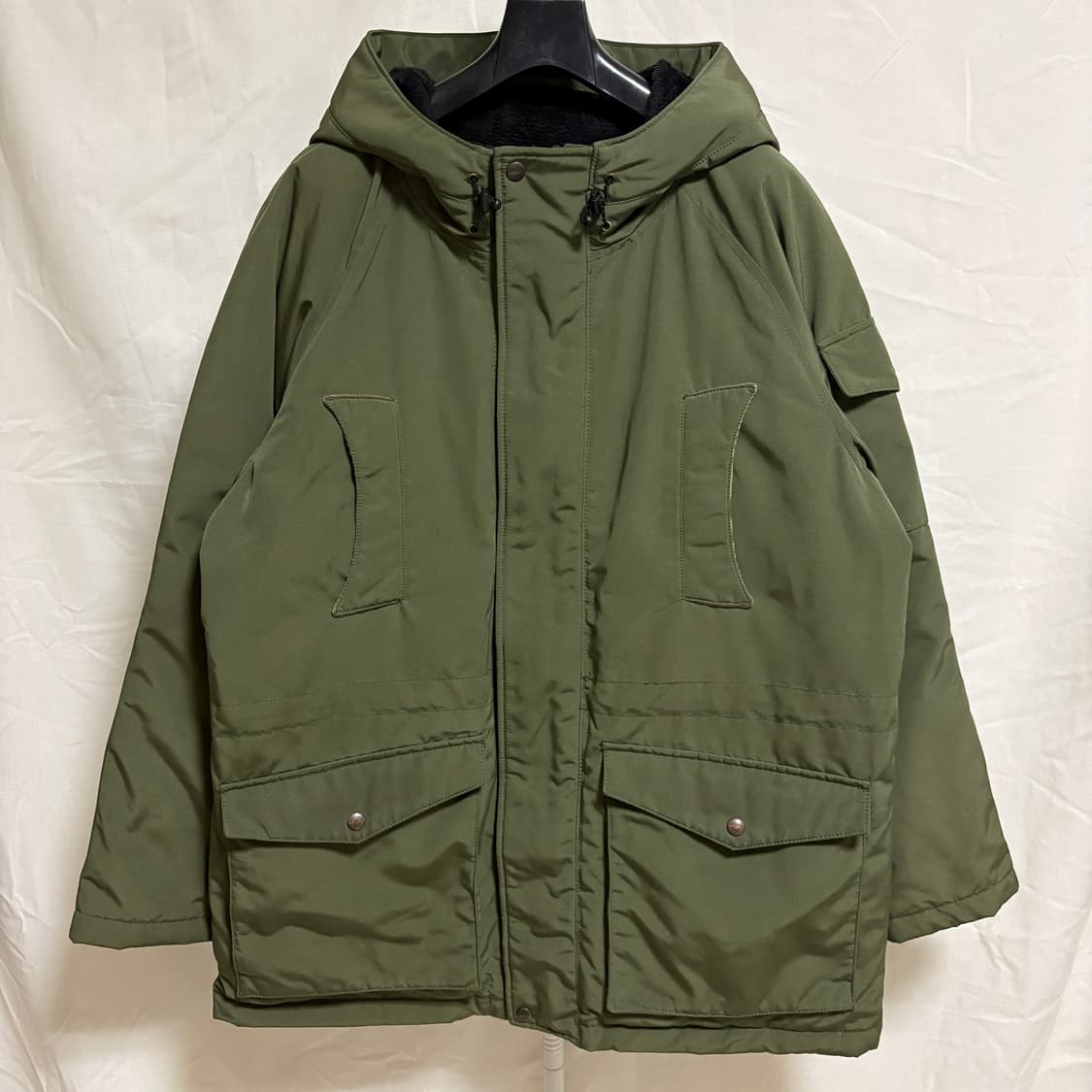 유니폼브릿지 덕다운 밀리터리 점퍼 / 카키, XL 상품이미지1