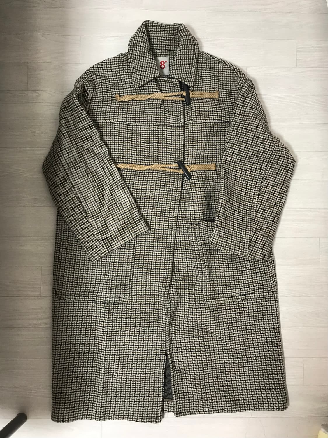 에잇세컨즈 하운드투스 체크 더플 코트 상품이미지2