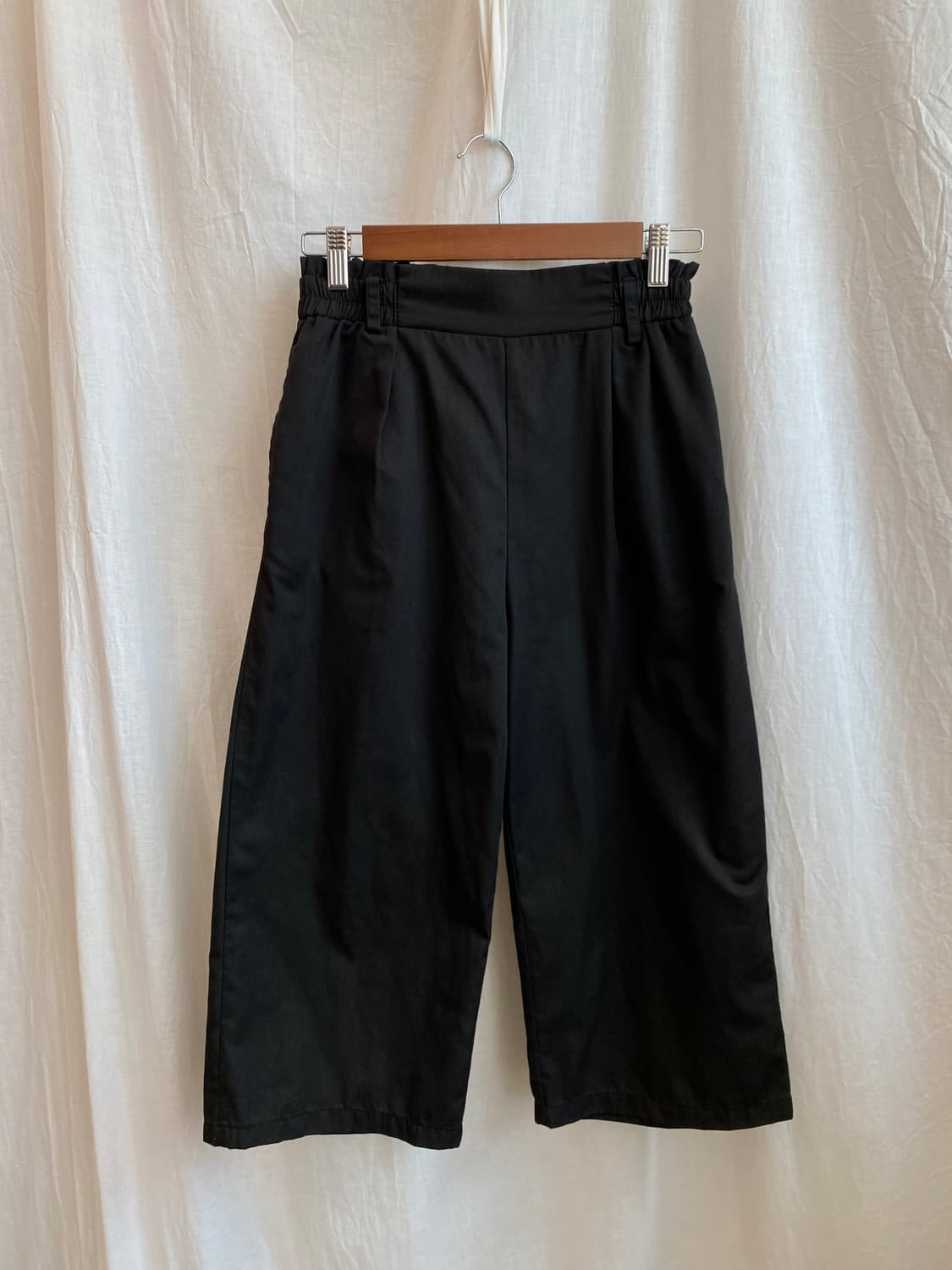 블랙 7부 밴딩팬츠(S-M) 상품이미지1