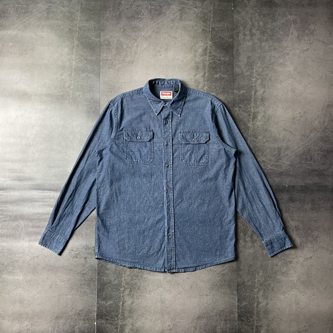 WRANGLER 랭글러 빈티지 코튼 데님 워크 셔츠 A00626 상품이미지1