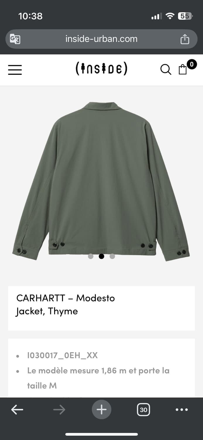 칼하트WIP modesto jacket 상품이미지3