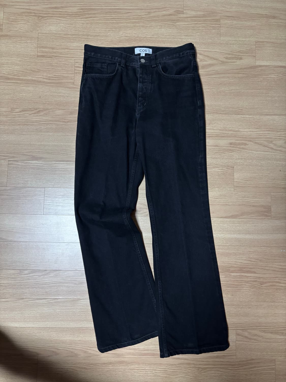 (L/32) 코스 플레어 부츠컷 / 트러커 데님 셋업 블랙 상품이미지3