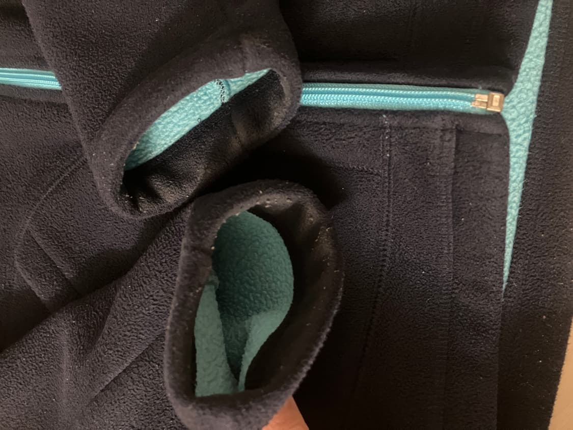 뉴발란스 네이비 후리스 후드집업 상품이미지2