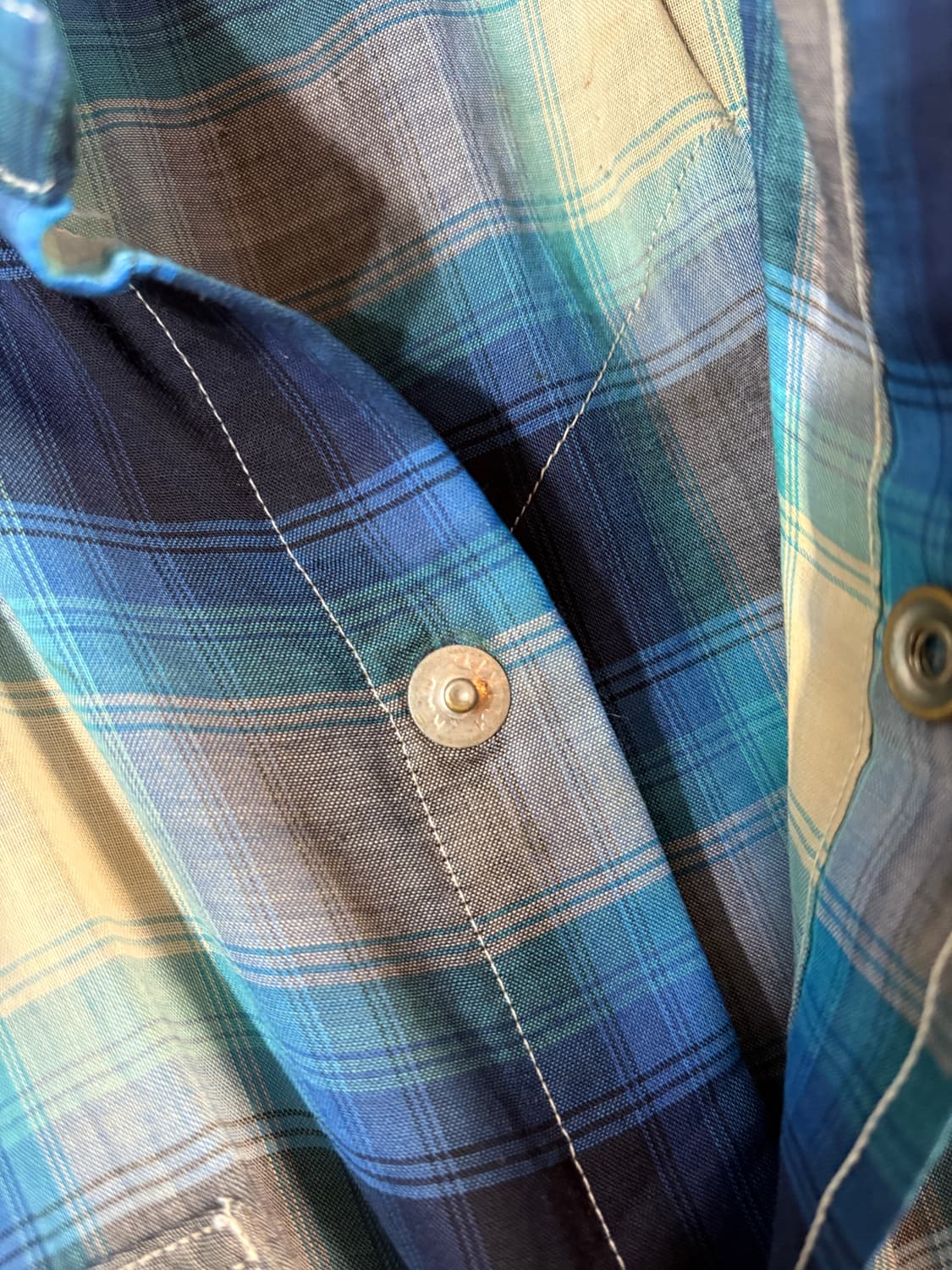 70’s H bar C Western Half Shirt.  상품이미지7