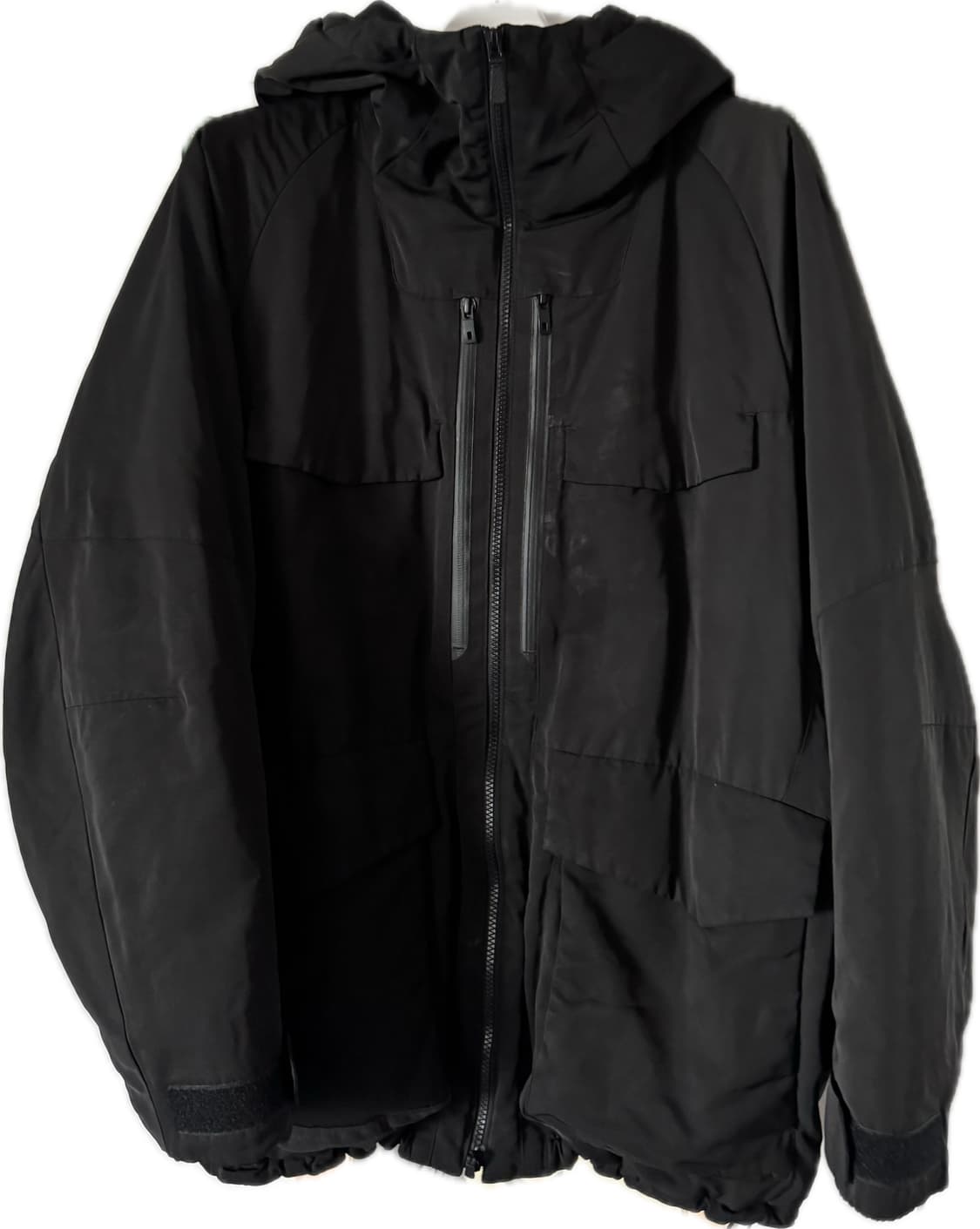 유니클로 x 질 샌더 하이브리드 다운 오버사이즈 파카 블랙 2xl 상품이미지2