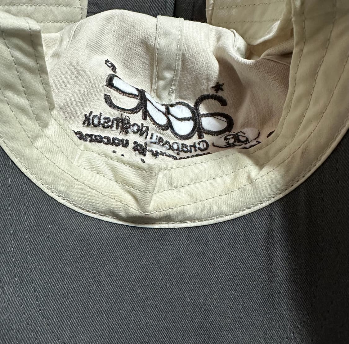 aeae 모자 WEB LOGO 5PANNEL CAP 차콜 모카 상품이미지4