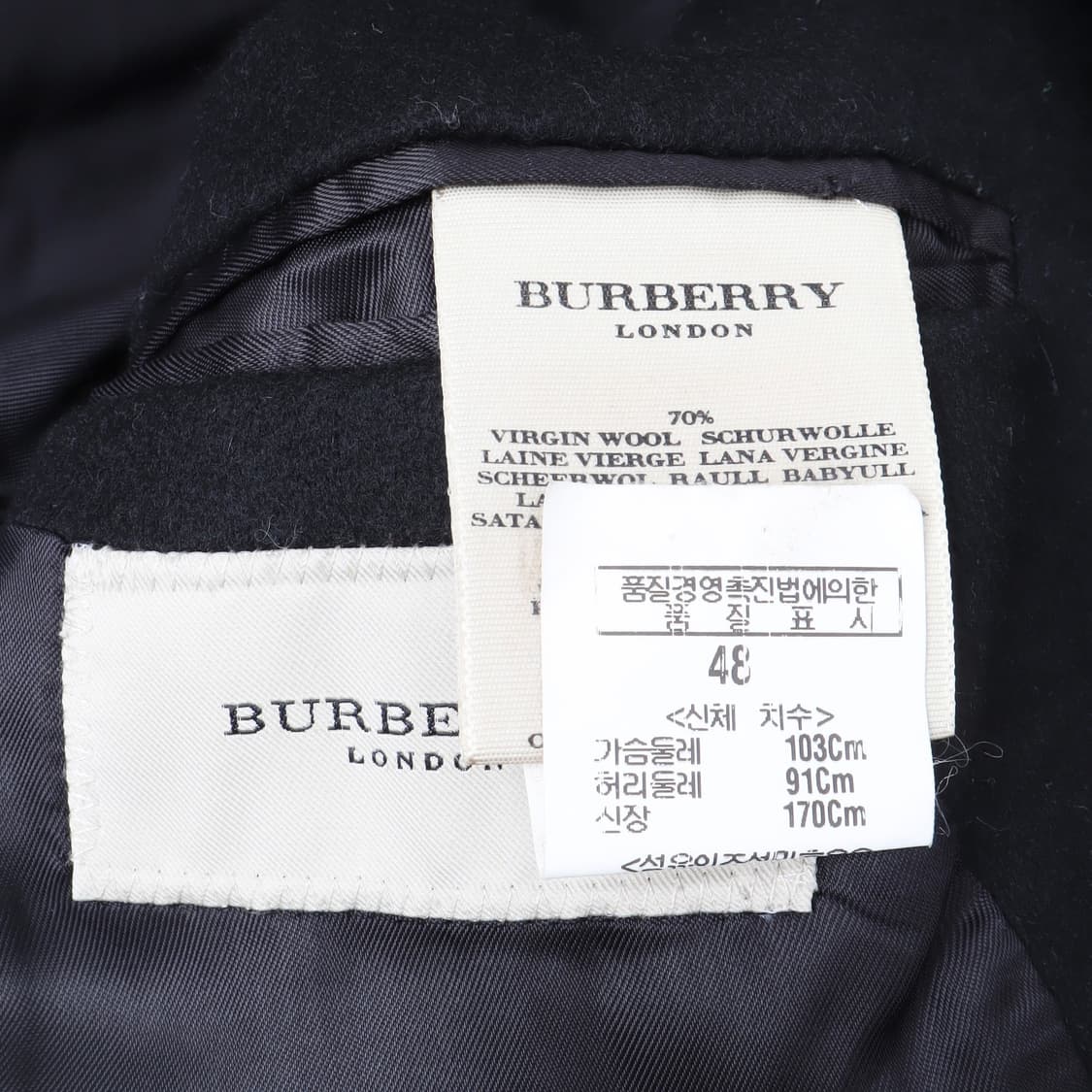 버버리 런던 롱 첼시 캐시미어 견장 코트 상품이미지8