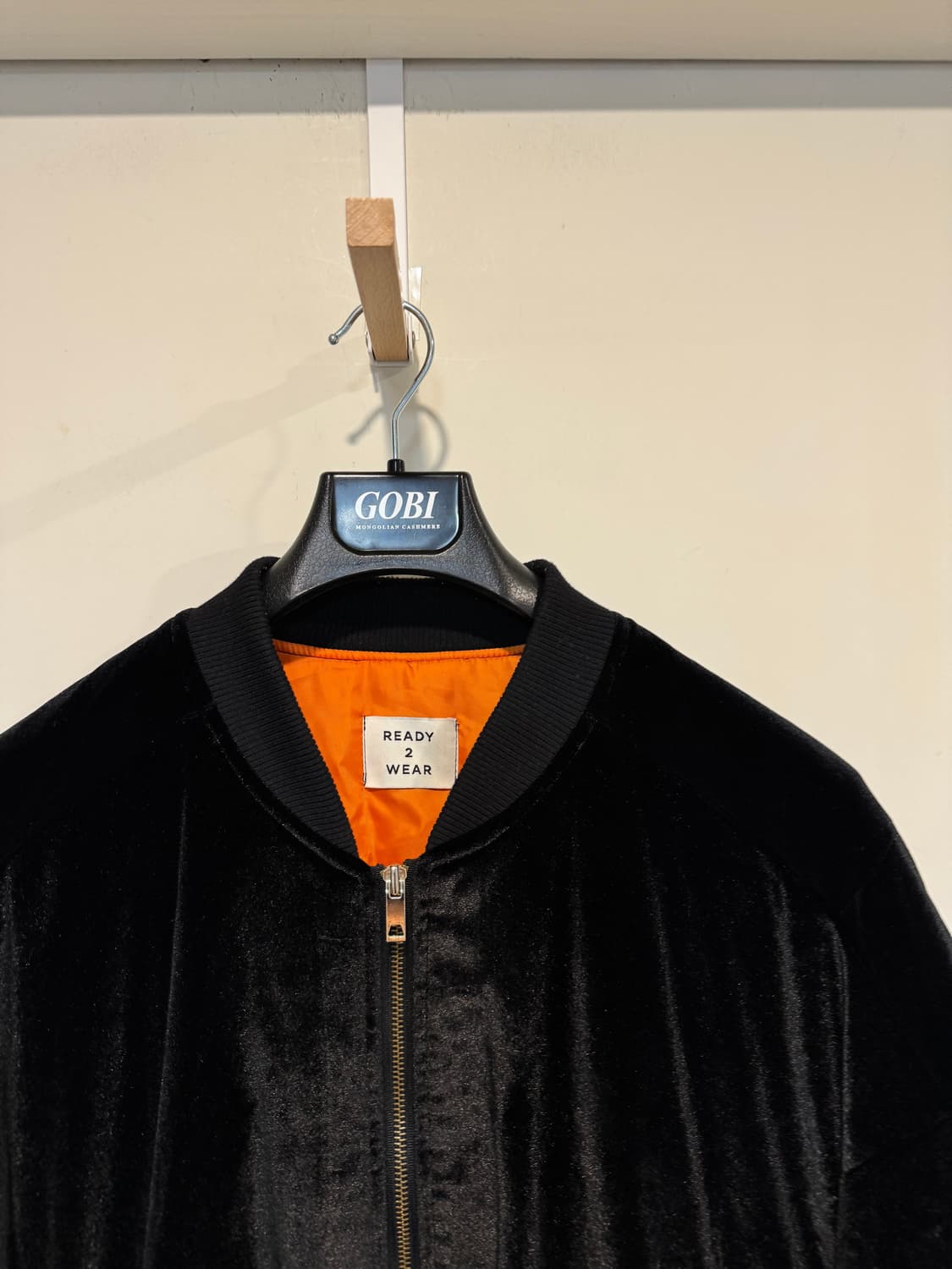 레디투웨어 벨벳 항공점퍼 상품이미지3