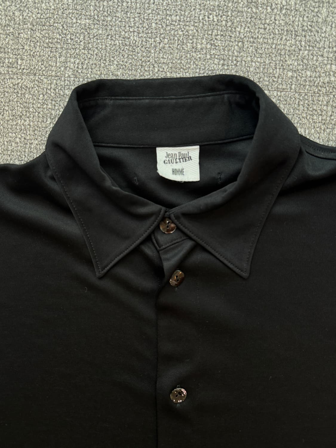 장폴고티에 옴므 아카이브 블랙 폴리 셔츠 M  상품이미지2