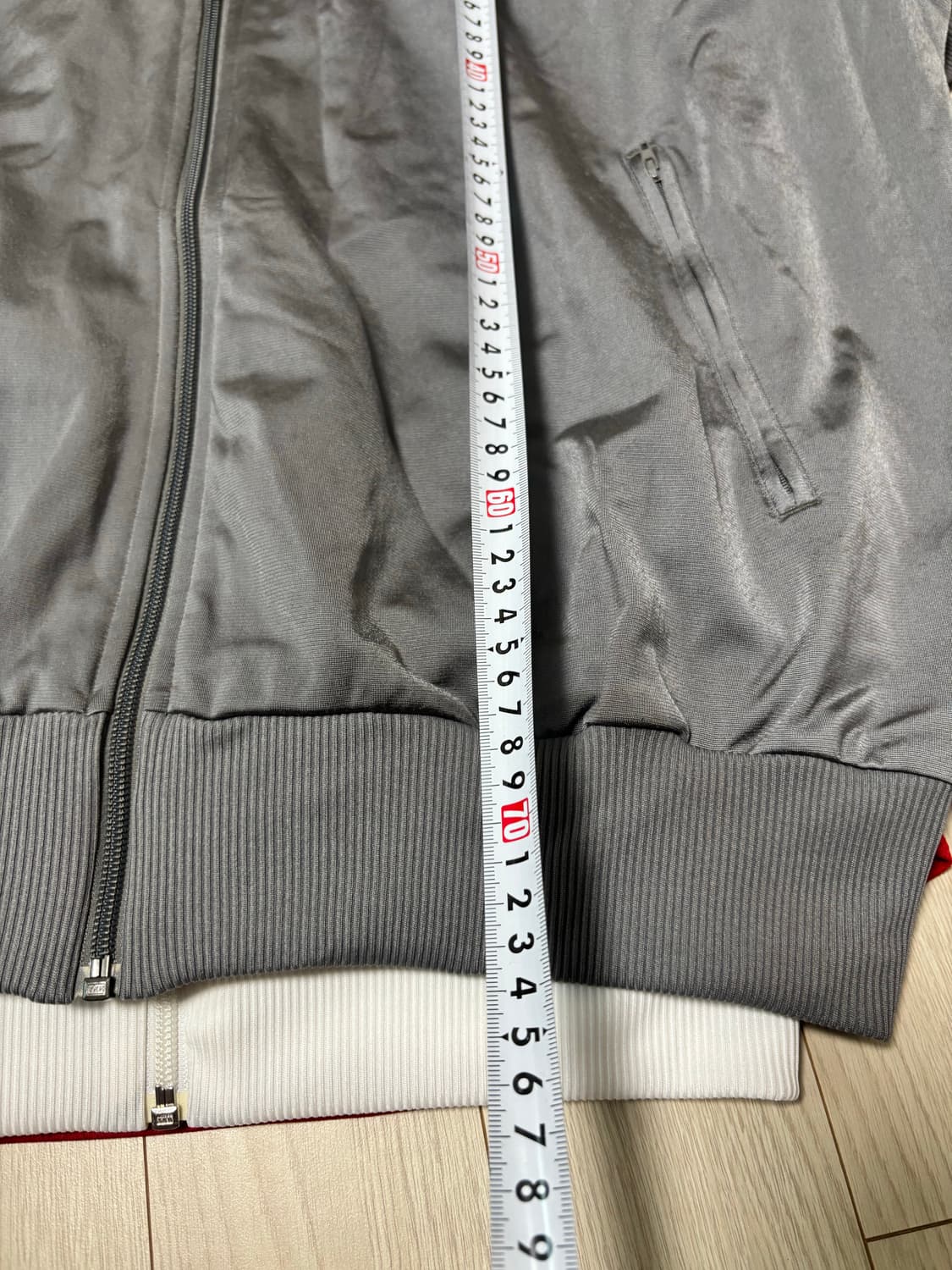 아디다스 우주매물 파이어버드 실버 그레이 트랙탑 져지 상품이미지4