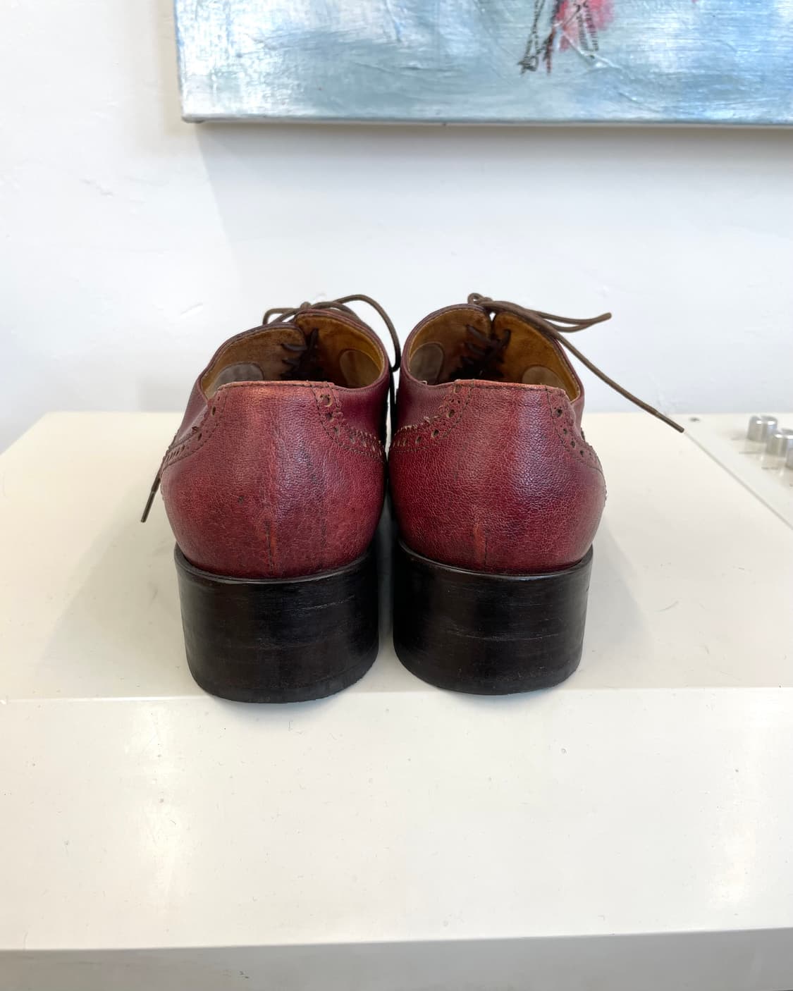 [260] 드리스반노튼 윙팁 슈즈 버건디 상품이미지7