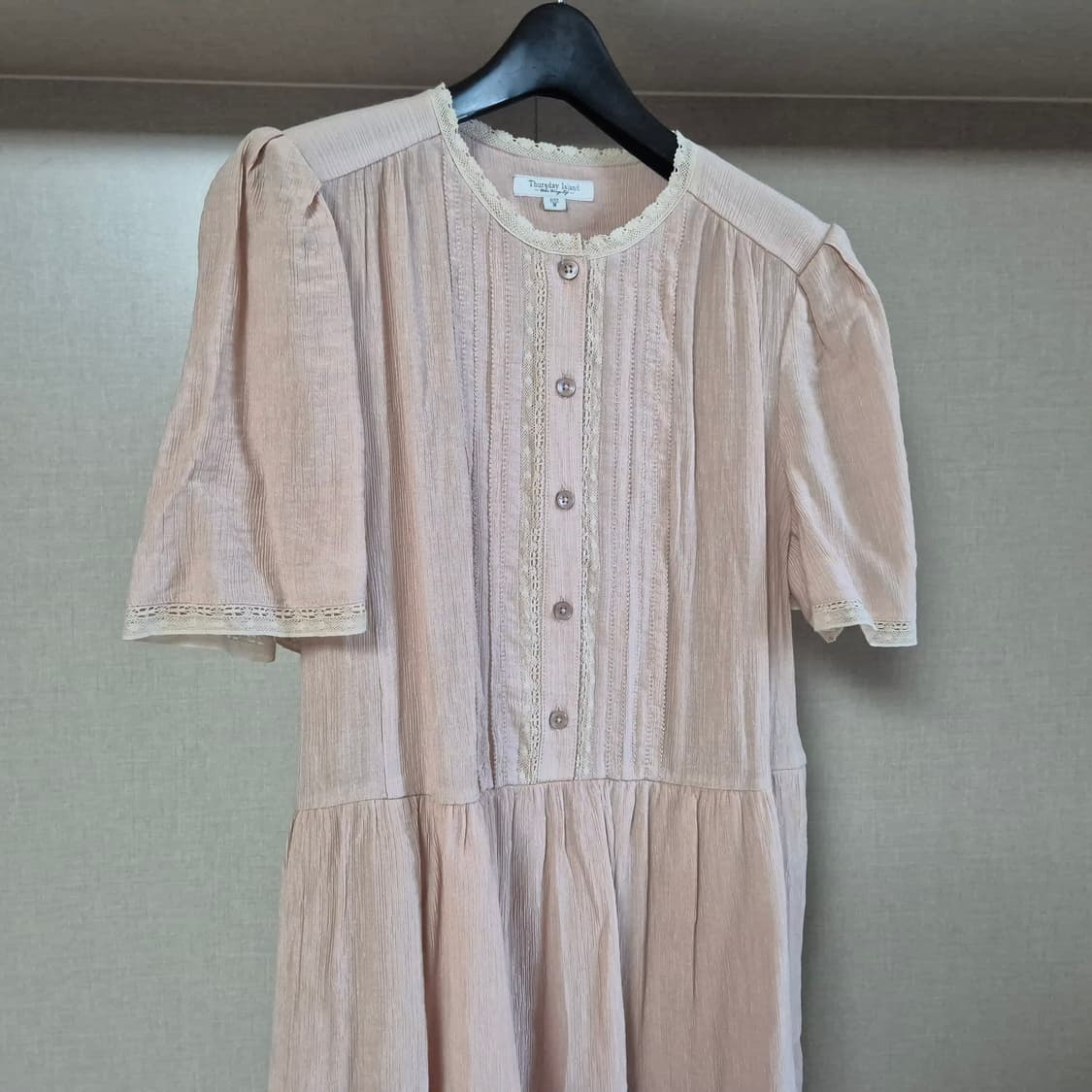 M)써스데이아일랜드 Thursday Island 핀턱 라운드넥 원피스(T 상품이미지2