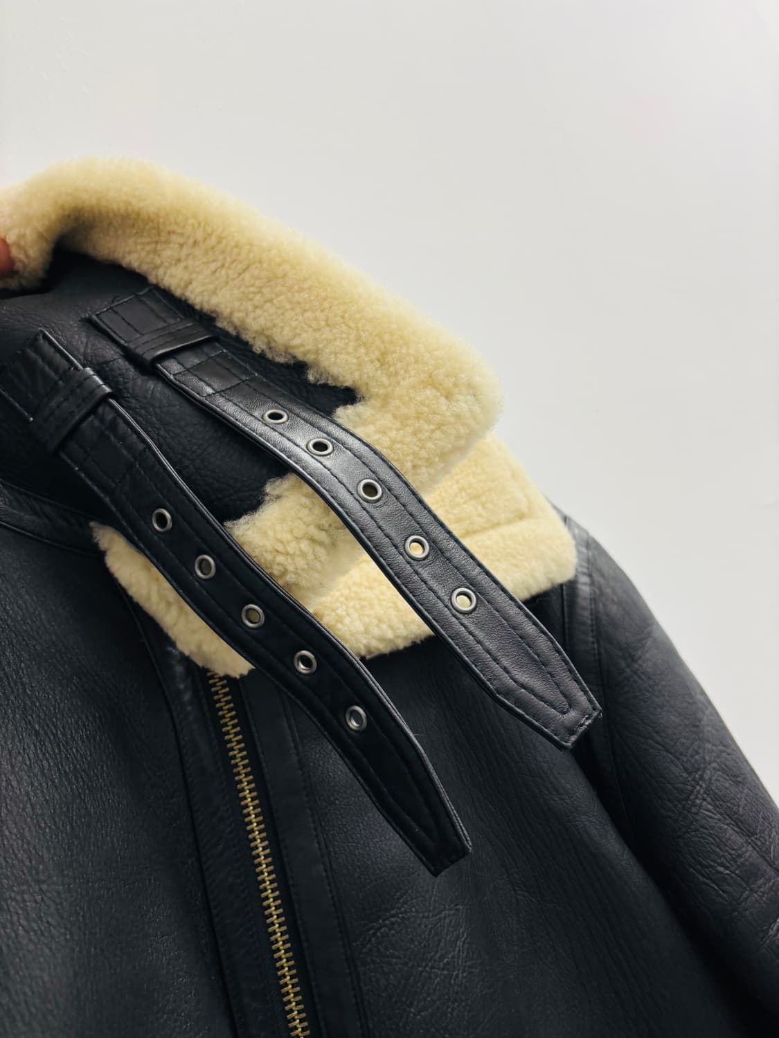 EPOCH 무스탕 양털 B-3 항공 점퍼 상품이미지4