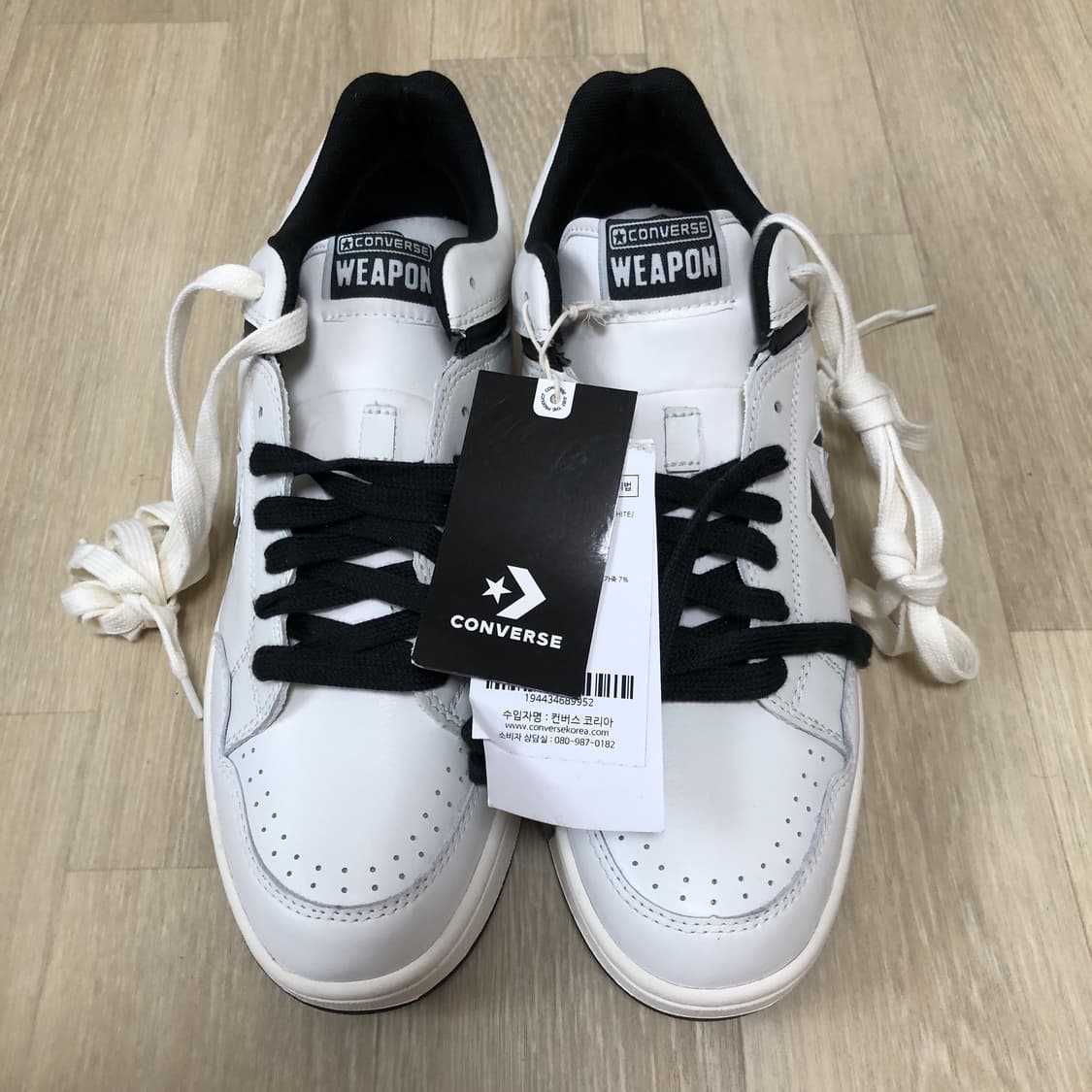 (300) 새상품 컨버스 CONVERSE 웨폰 빈티지 화이트 로우 상품이미지10