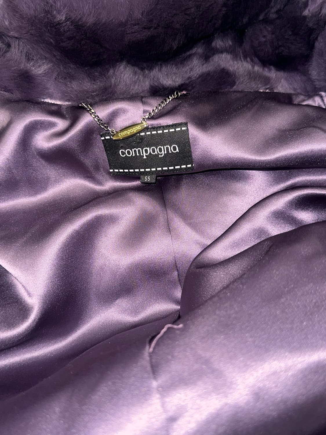 빈티지 퍼플 토끼털 퍼자켓 상품이미지6