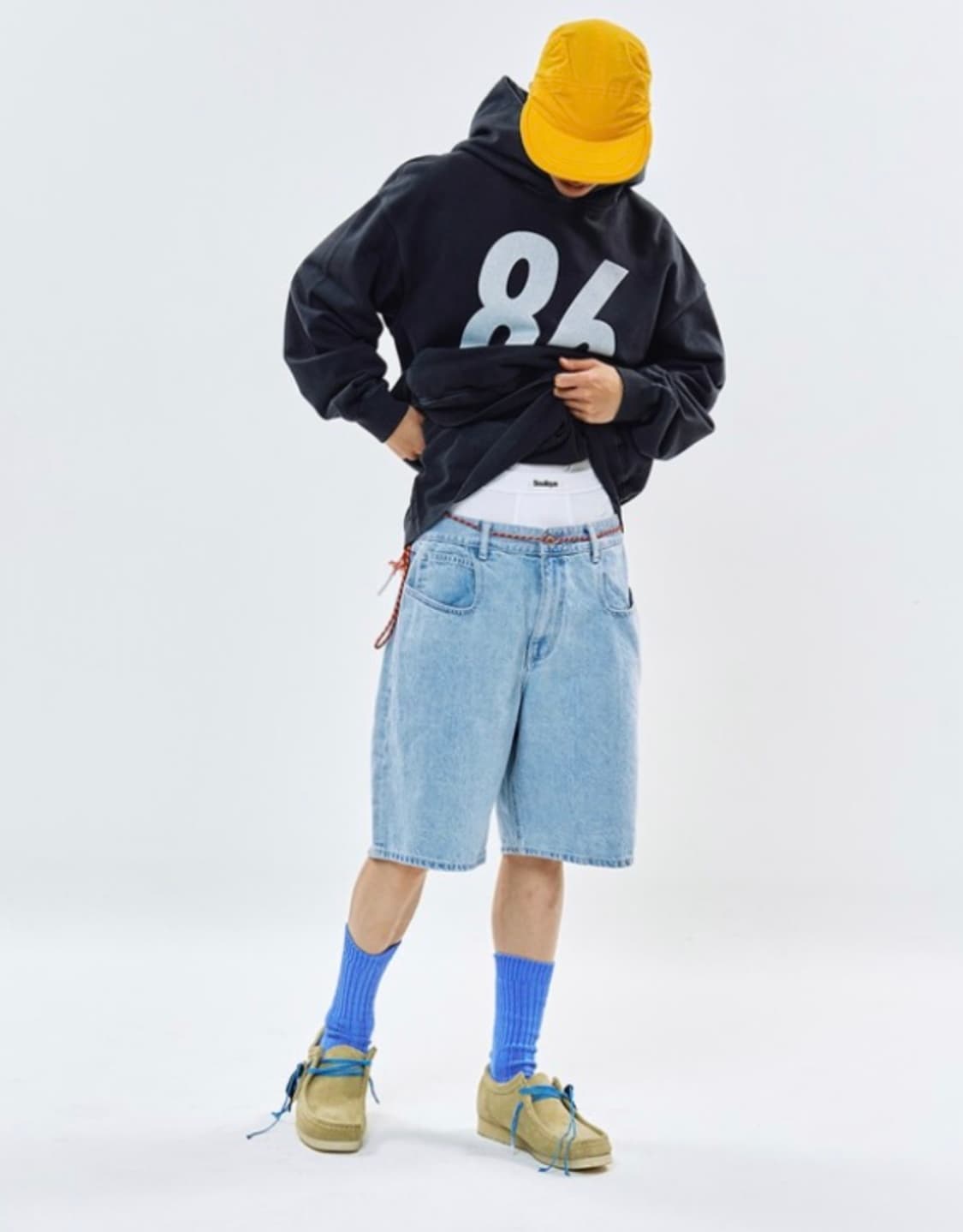 86디(86d) 데님 버뮤다 팬츠 L사이즈 상품이미지3