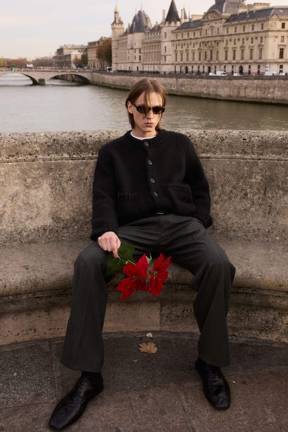 STU belt slacks charcoal 에스티유 벨트슬랙스인차콜 상품이미지5