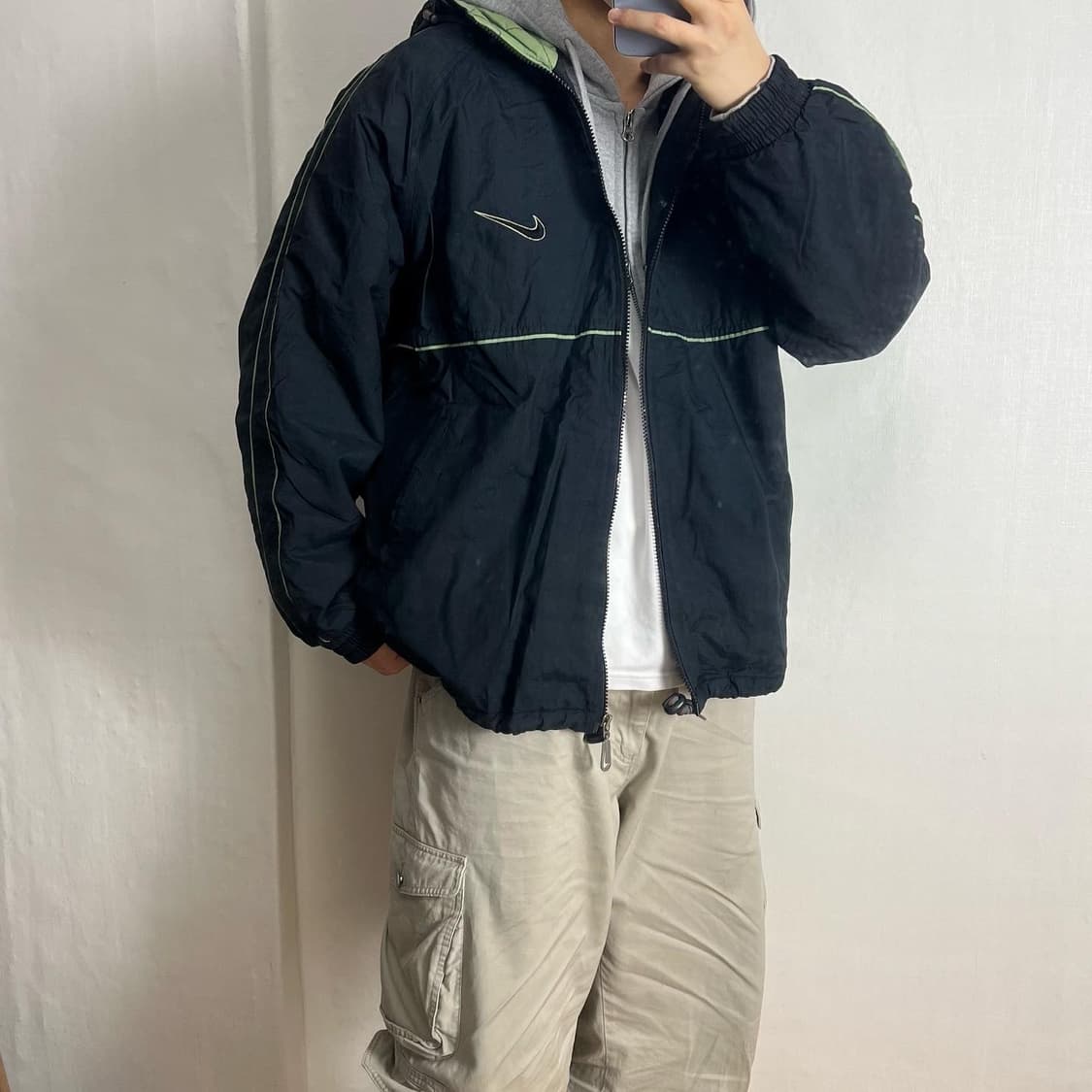 나이키 더블스우시 바람막이 누빔자켓 상품이미지2