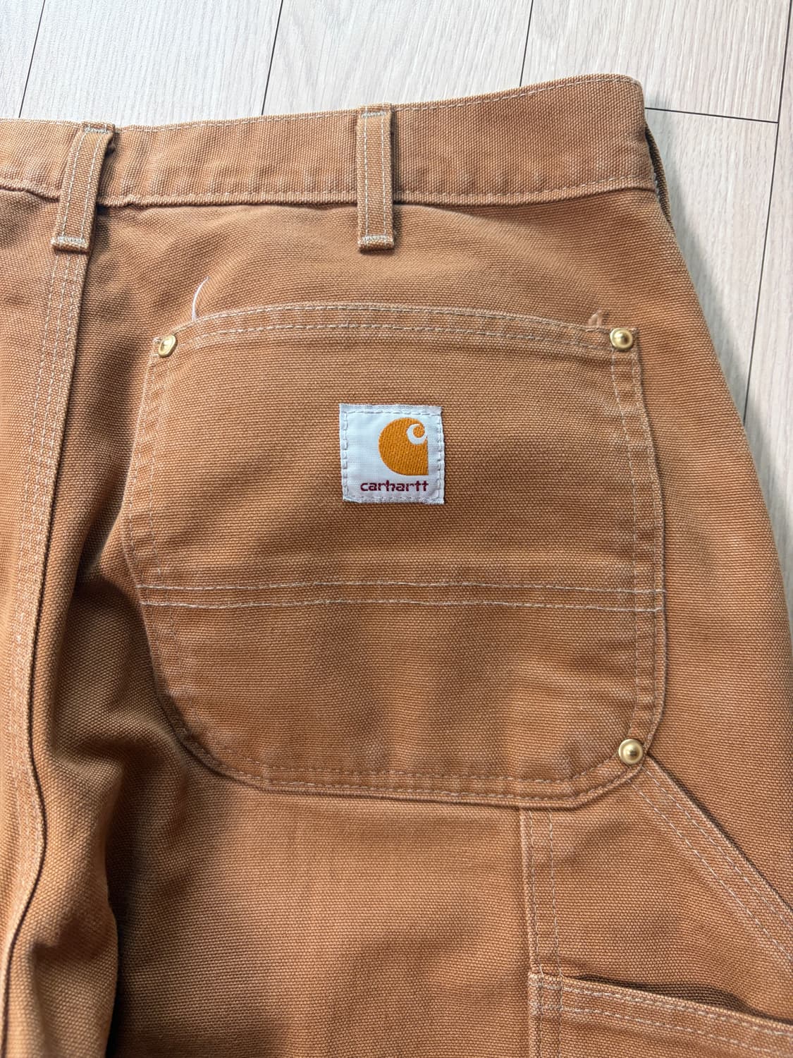 빈티지 90s 칼하트 더블니 32/30 브라운  상품이미지4