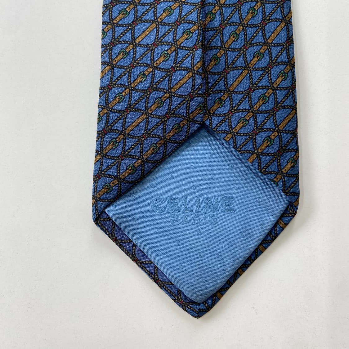 셀린느(CELINE) 심플로고 정품 명품 넥타이 8.3cm 상품이미지7