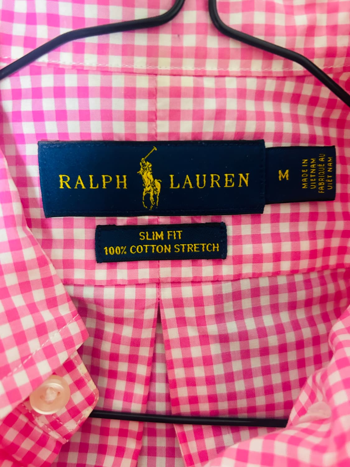 폴로 핑크체크셔츠 상품이미지3