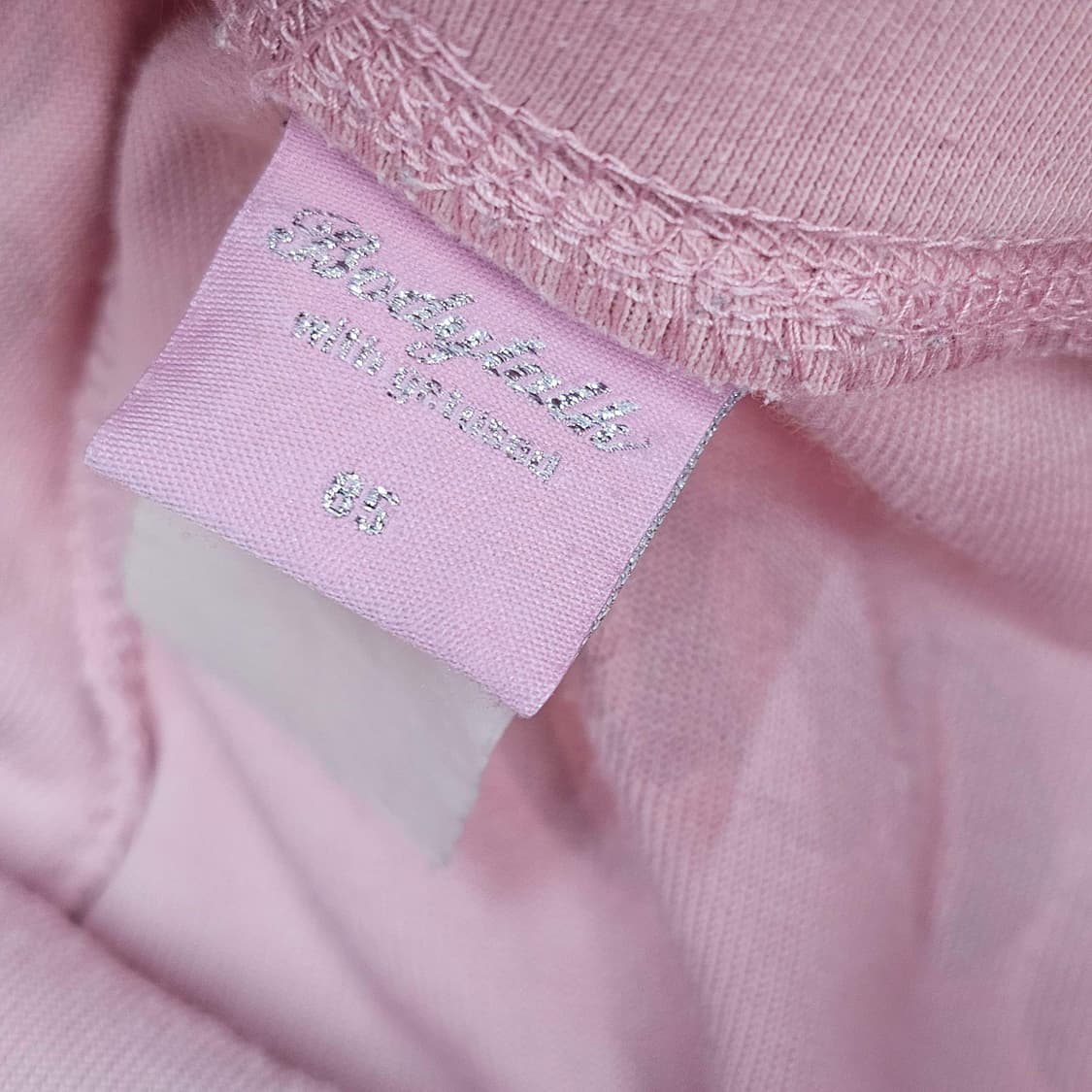  Body talk 벨벳 부츠컷 트레이닝 팬츠 연핑크 상품이미지6