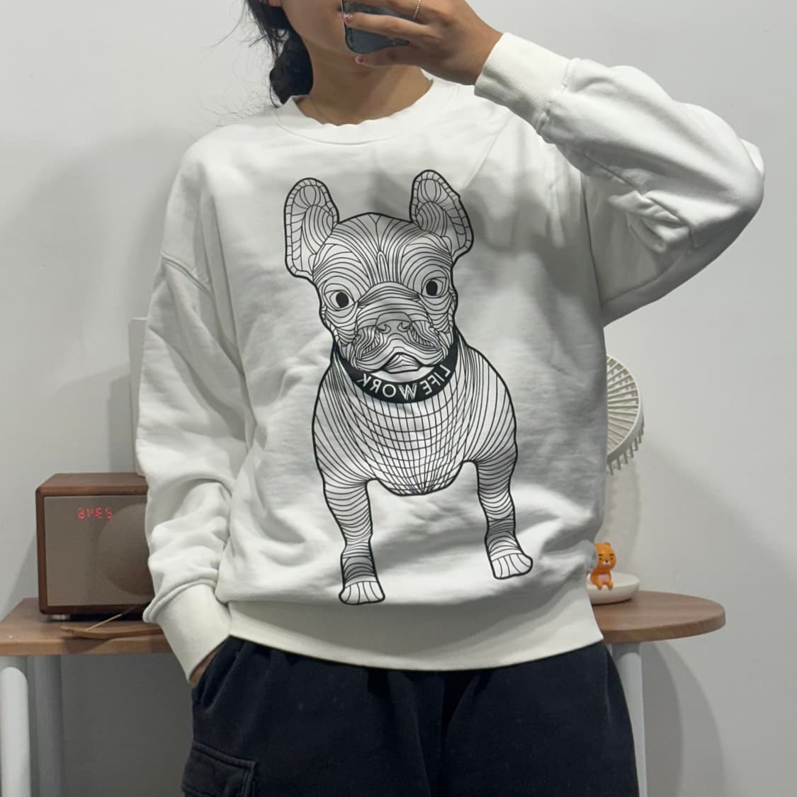 라이프워크 lifework 빅 로고 맨투맨 상품이미지1