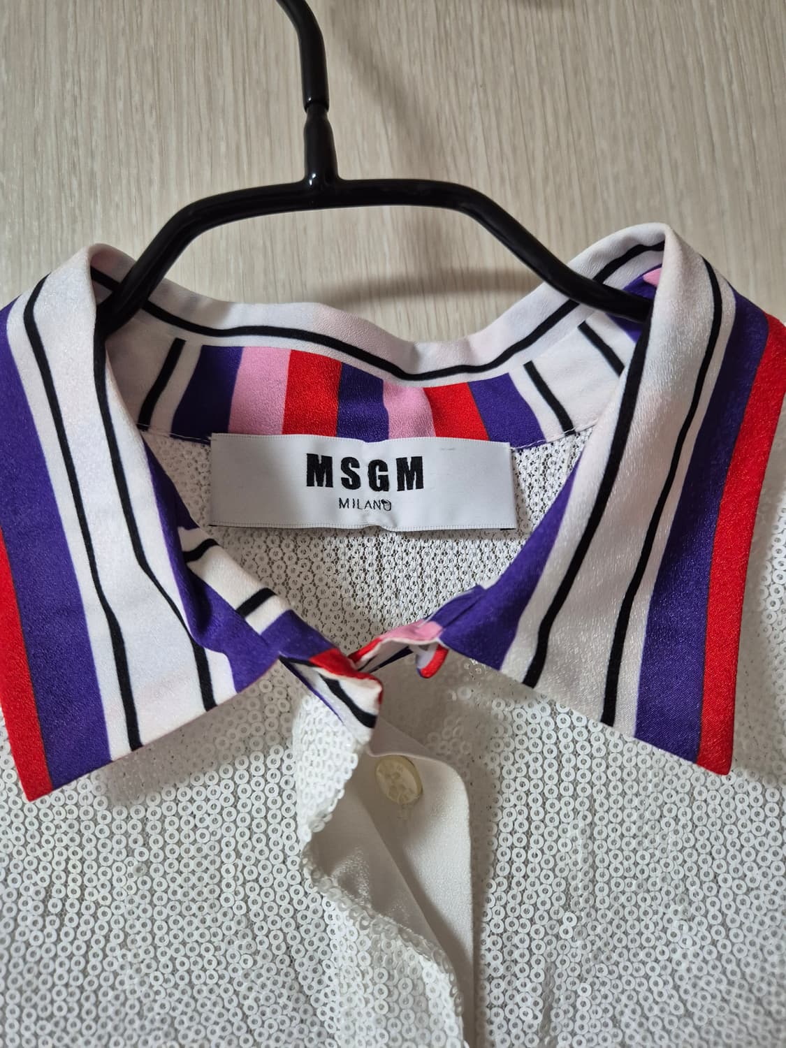 (정품) MSGM 스팽글 블라우스 38 셔츠블라우스 상품이미지9